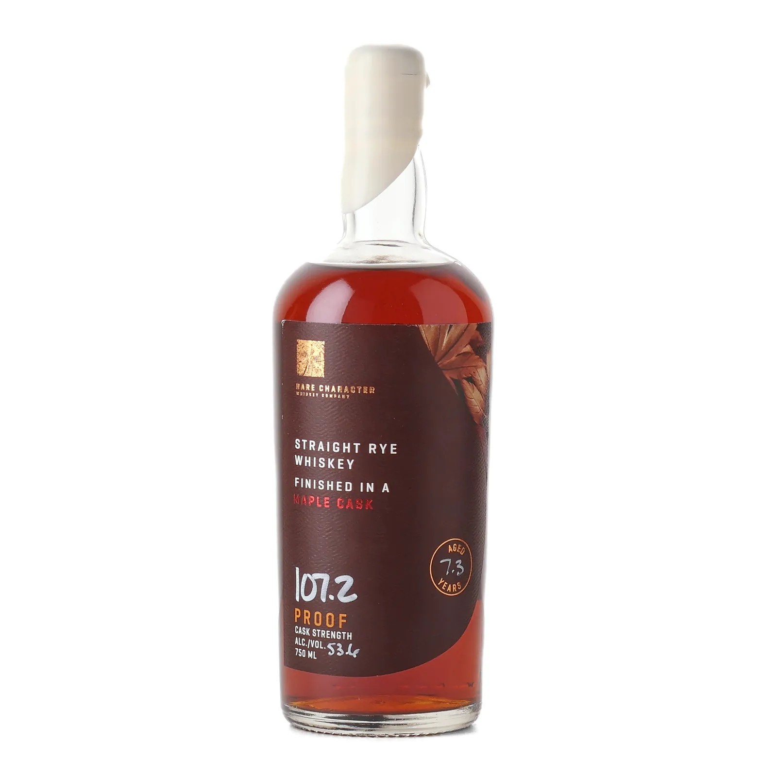 Rare Character Straight Rye Whiskey Finished in a Maple Cask #7 Year Old, Maple Cask, Cask #MAP-R-357, 2016, Rare Character, 53.6% whisky bottle