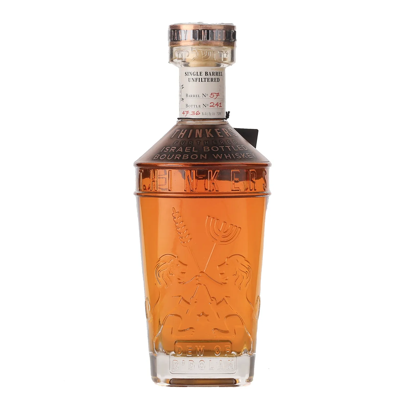 Thinkers Furthered Dew of B'dolah Single Barrel, Cask #57, 47.36% whisky bottle