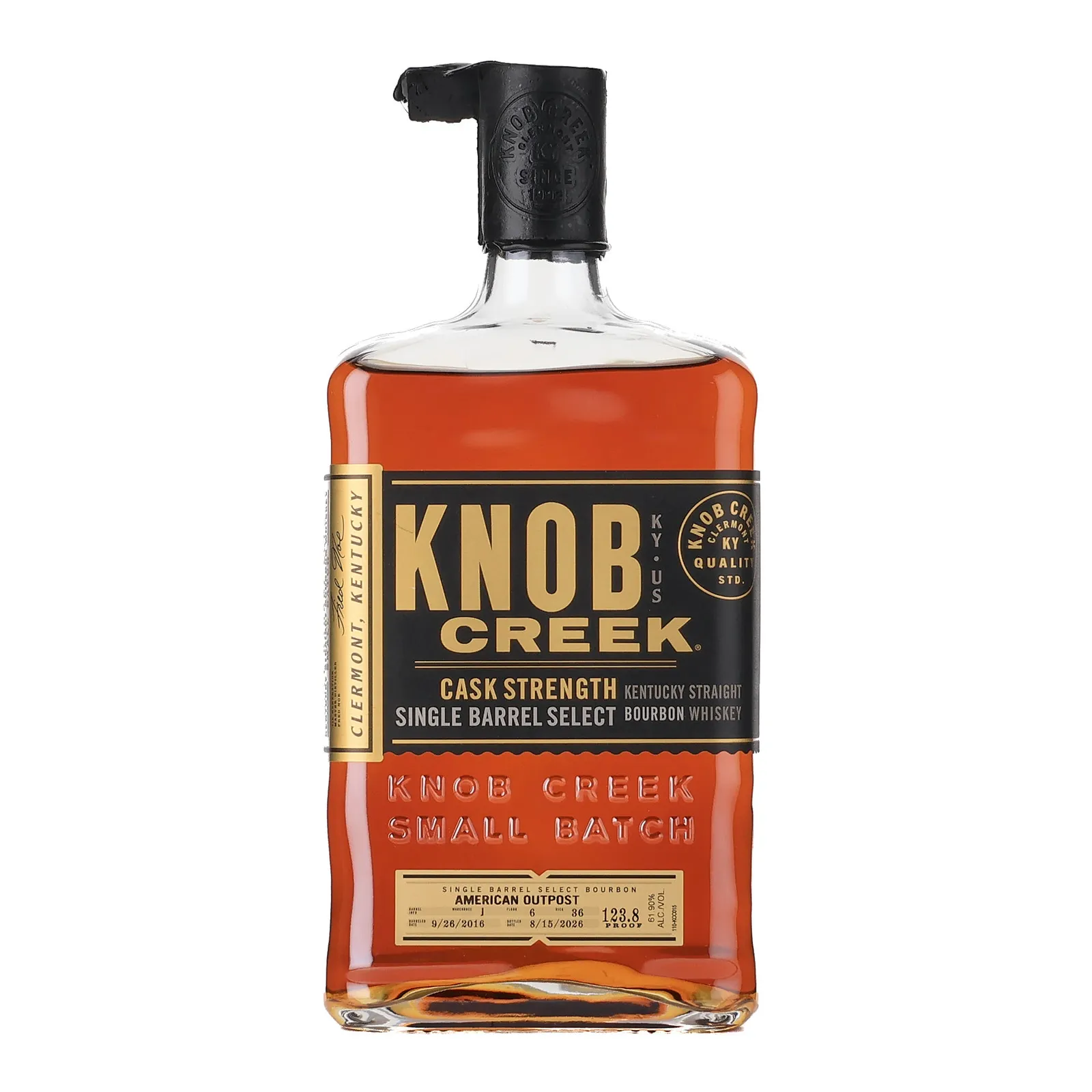 Knob Creek Single Barrel Select American Outpost 9 Year Old, Bourbon Cask, 2026, 61.9% whisky bottle