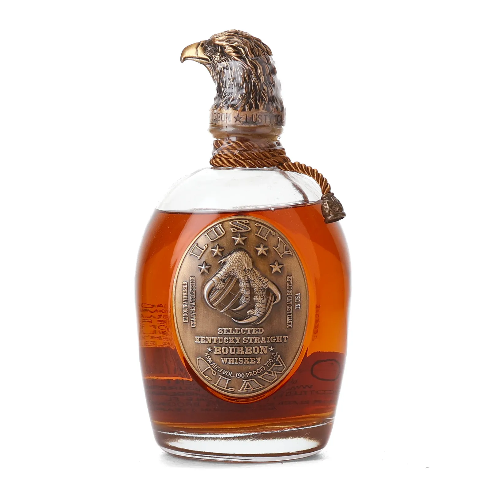 Lusty Claw Selected Kentucky Straight Bourbon Whiskey 3 Year Old, 45% whisky bottle