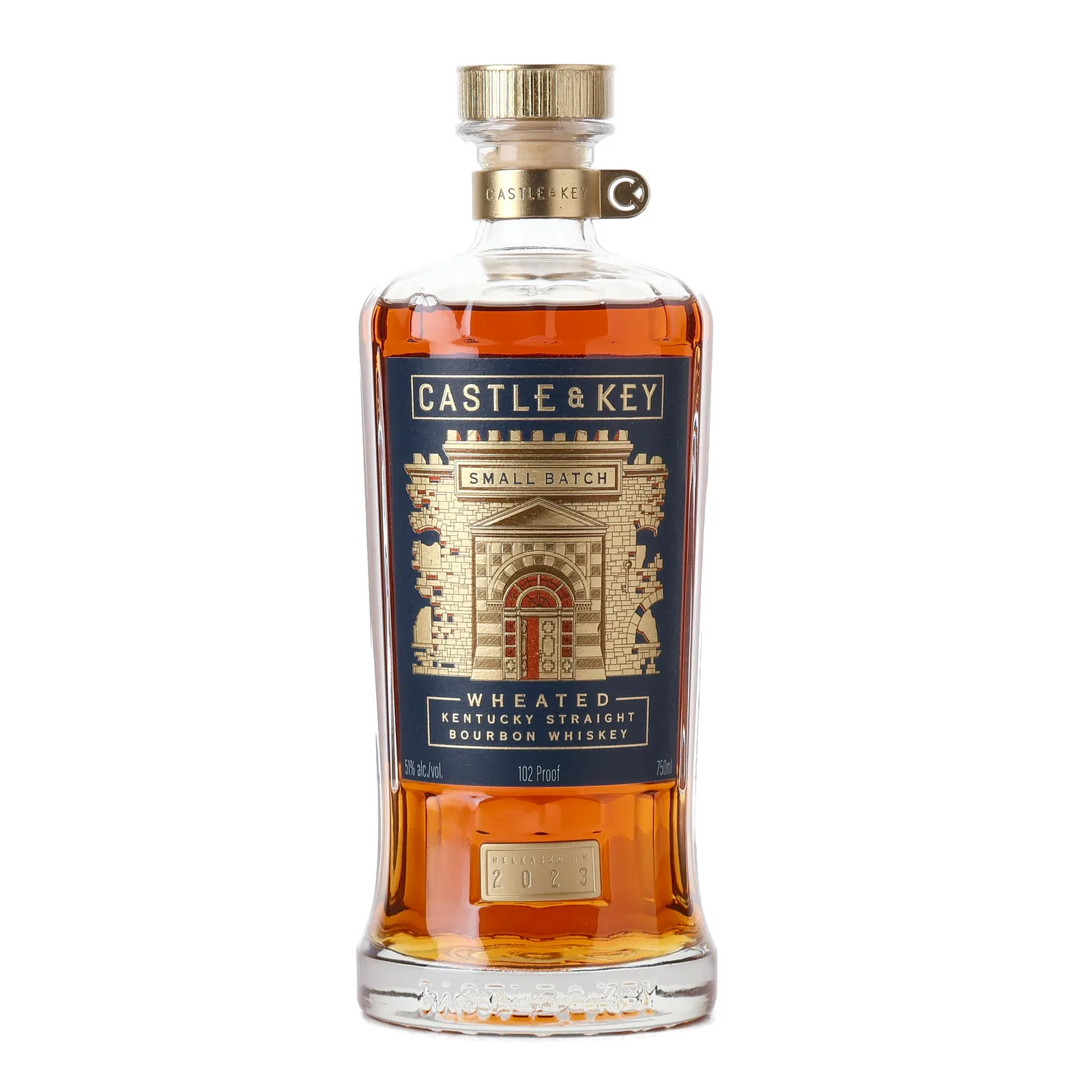 Castle & Key Small Batch No. Wheated 5 Year Old, Batch No. 2, 2023, 51% whisky bottle