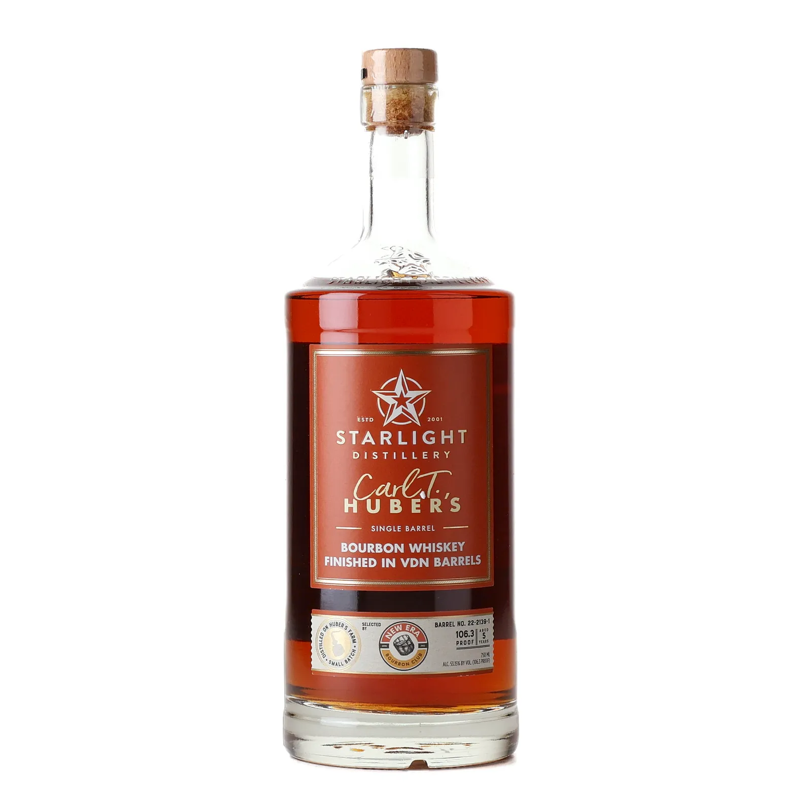Starlight VDN Barrel 5 Year Old, VDN Cask, Cask #22-2139-1, 53.1% whisky bottle