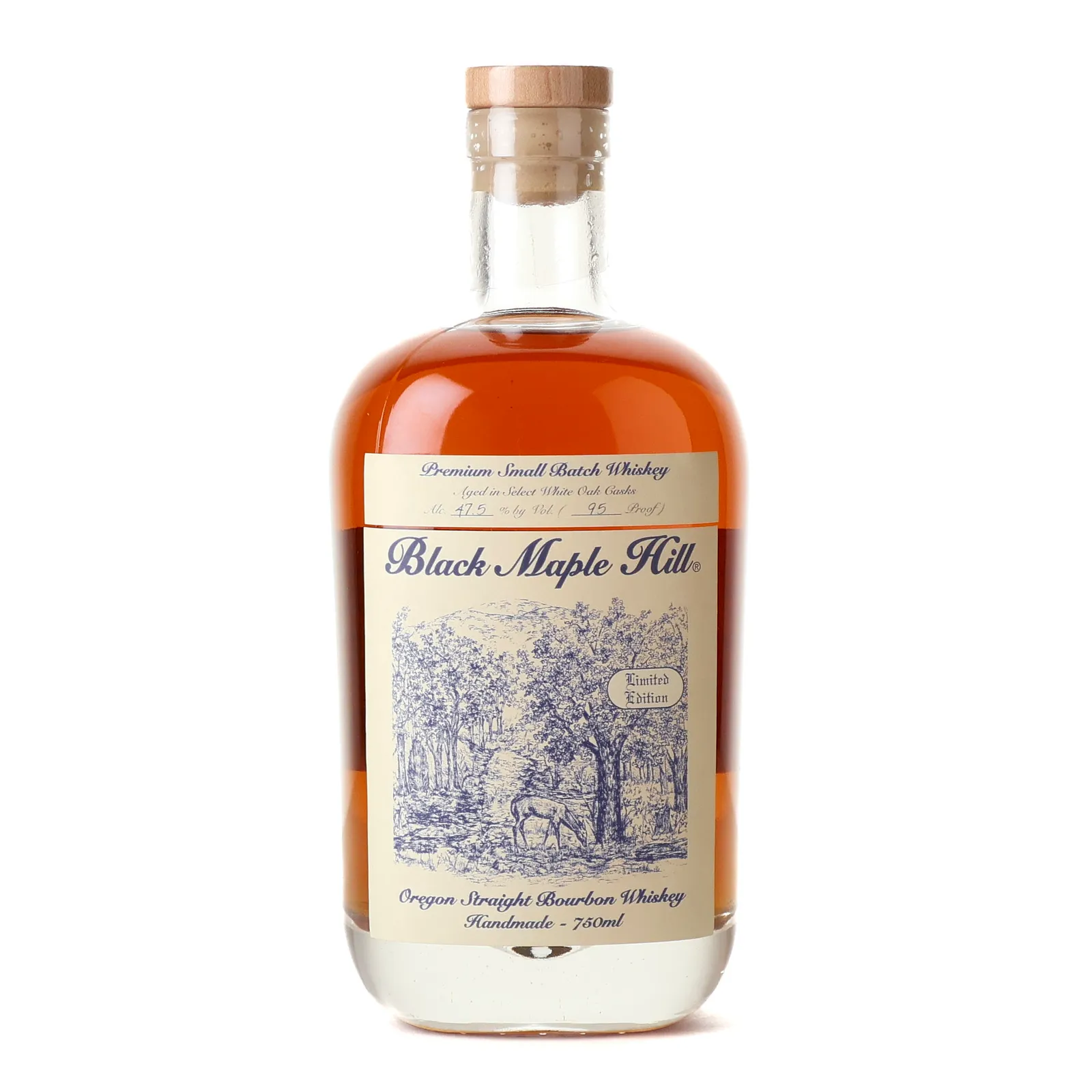 Black Maple Hill Small Batch No. Bourbon Blue Label, White Oak Cask, Black Maple Hill, 47.5% whisky bottle