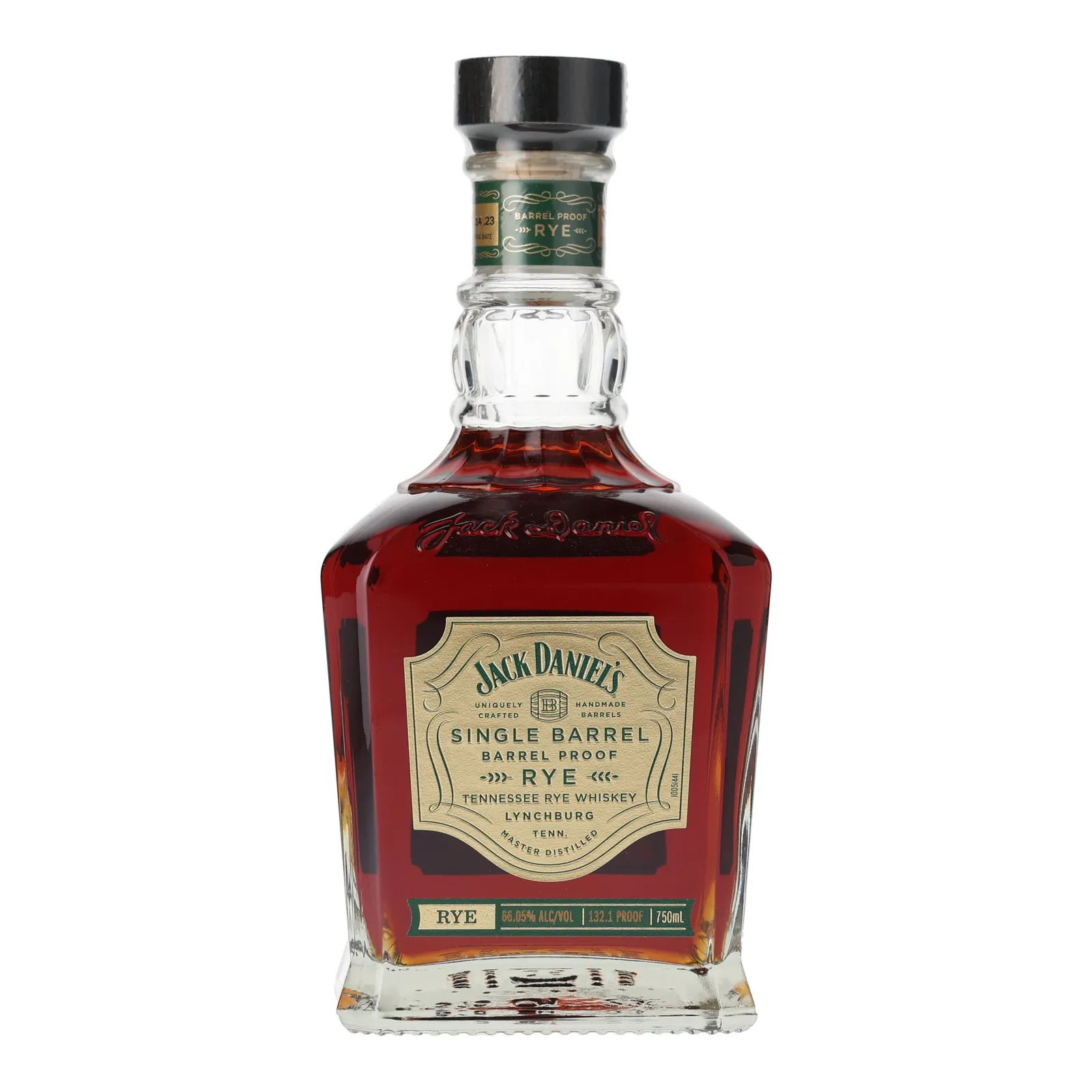 Jack Daniel's Single Barrel Barrel Proof Rye, Cask #23-08214, 2023, 66.05% whisky bottle