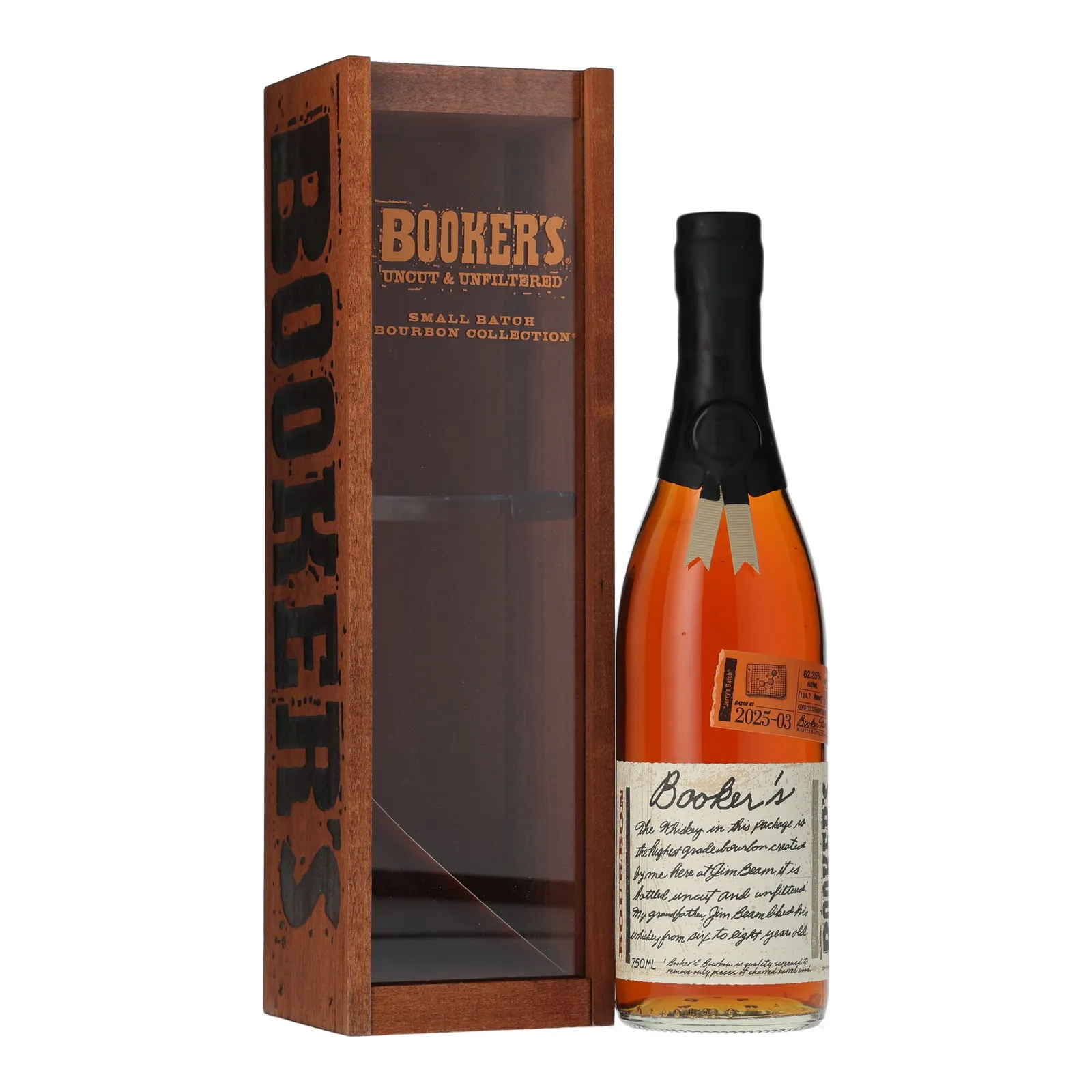 Booker's Small Batch No. Bourbon 7 Year Old, Batch No. 2025-03, 2025, 62.4% whisky bottle