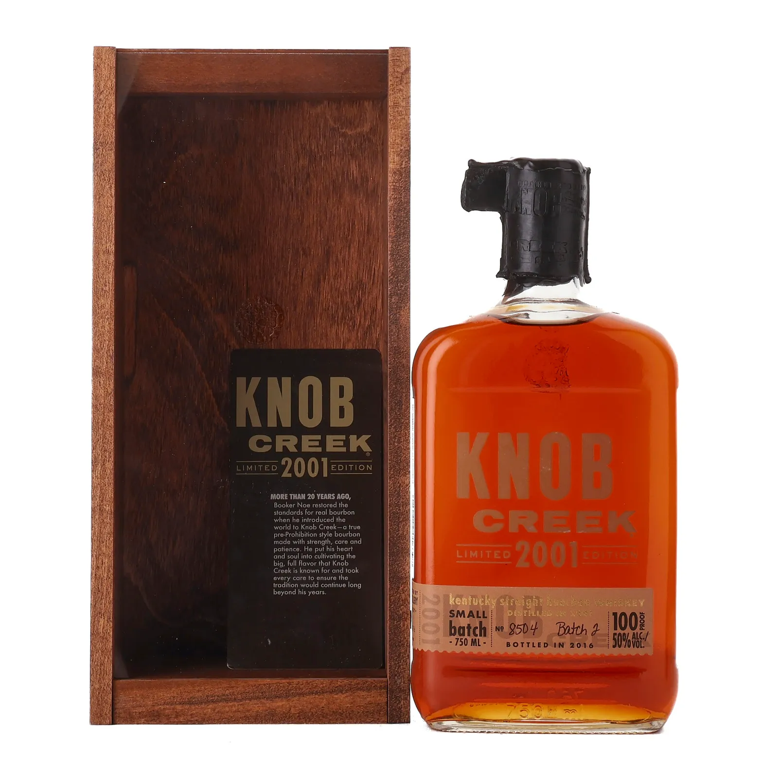 Knob Creek 2001 Small Batch No. 2 14 Year Old, 2016, 50% whisky bottle