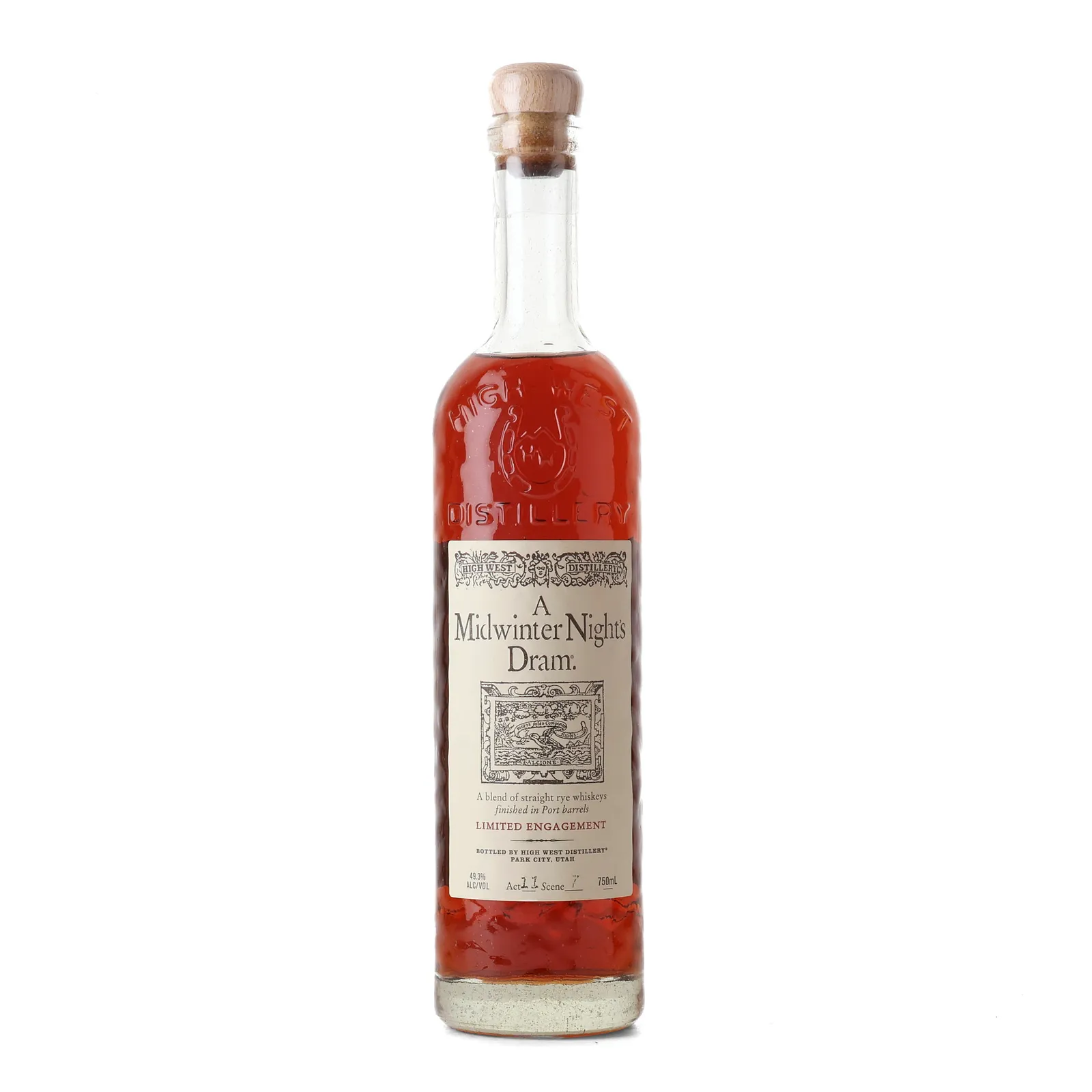 High West A Midwinter Night's Dram, Port Cask, Act 11 Scene 7, 2023, 49.3% whisky bottle