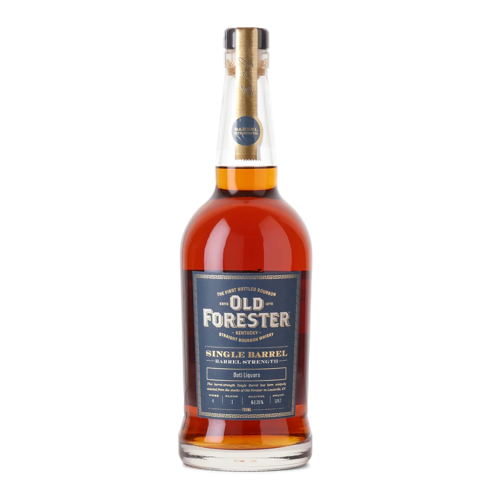 Old Forester Single Barrel Barrel Strength 'Doti Liquors', 62.35% whisky bottle