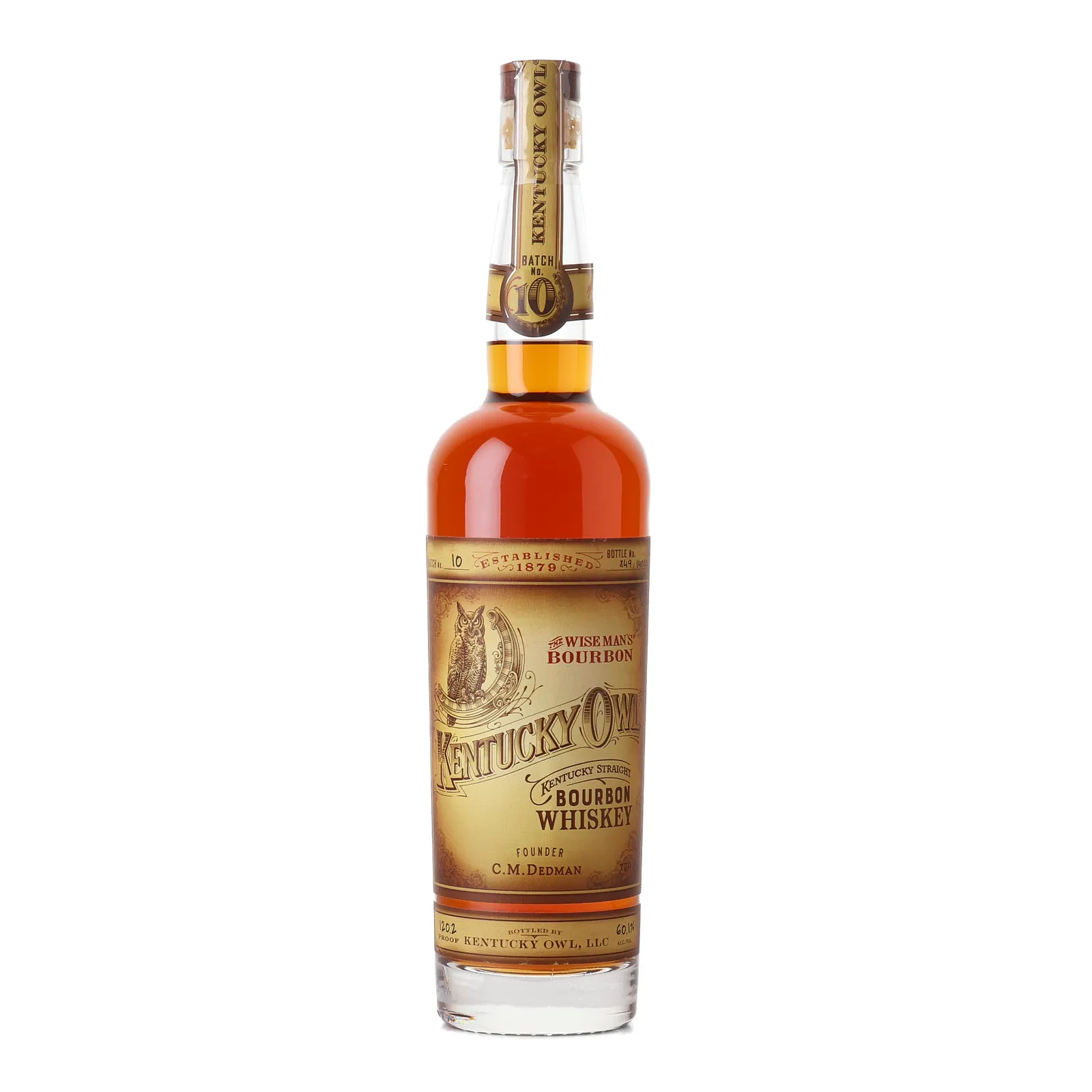 Kentucky Owl The Wise Man's Bourbon Batch No. 10, 2020, 60.1% whisky bottle