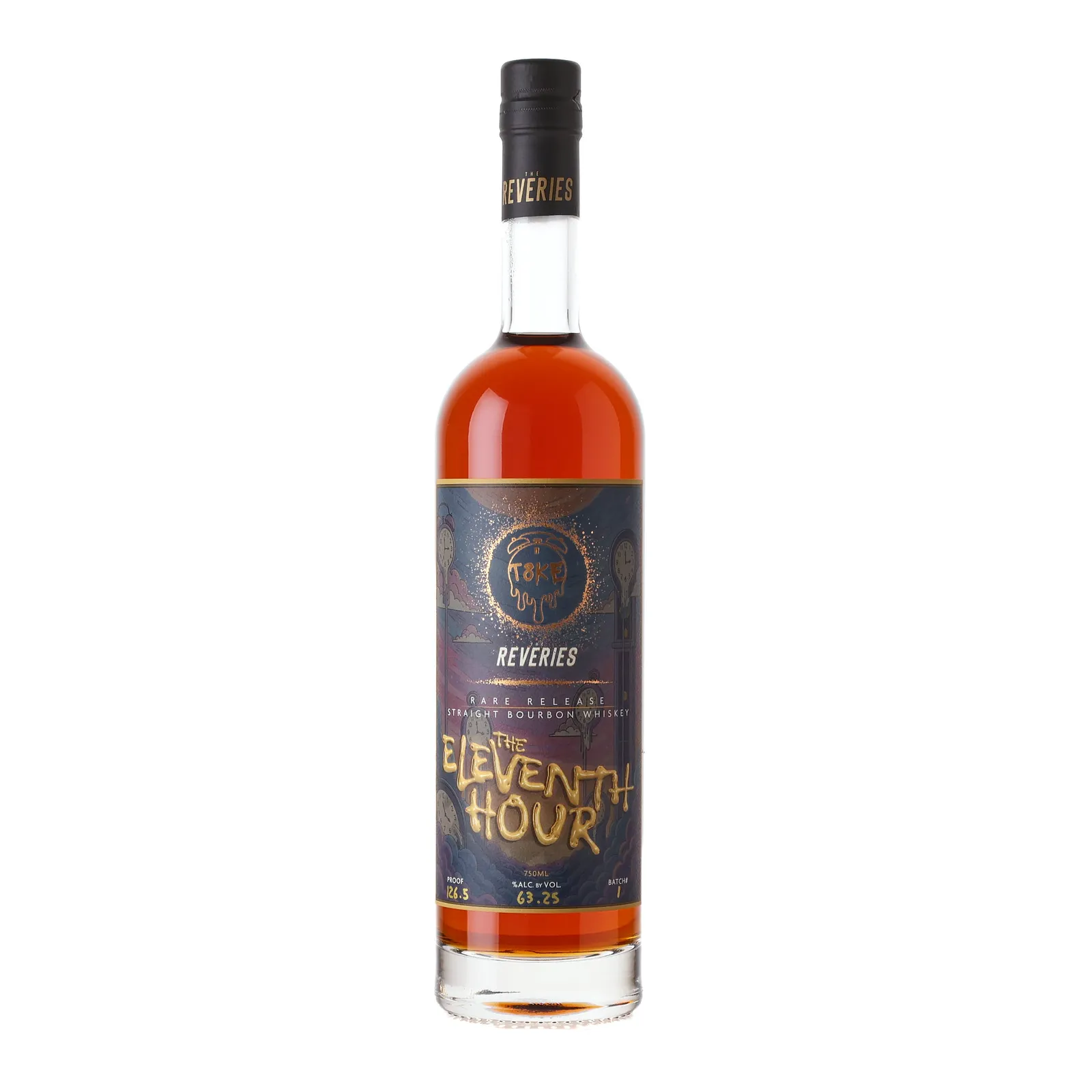 The Reveries 'The Eleventh Hour' Rare Release Bourbon, New Charred American Oak Cask, Batch #1, Unicorn Auctions, 63.2% whisky bottle