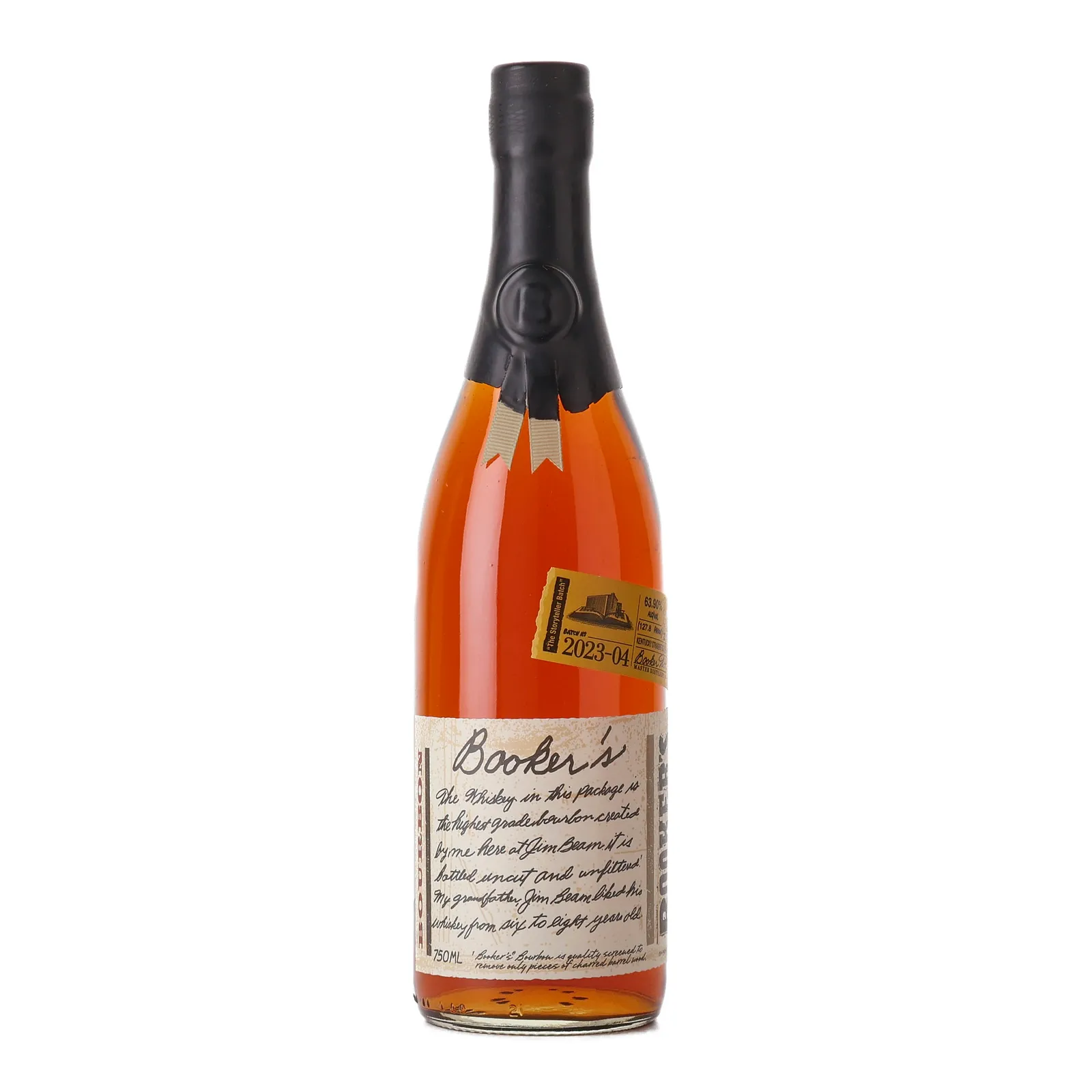 Booker's The Storyteller Batch No. 7 Year Old, Batch No. 2023-04, 2023, 63.9% whisky bottle