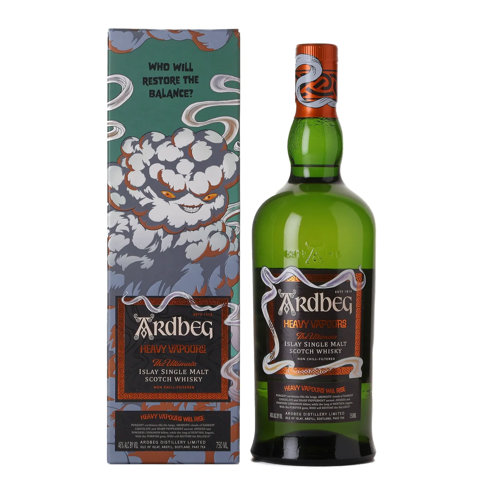 Ardbeg Heavy Vapours, Bourbon Cask, 2023, 46%, 75cl whisky bottle