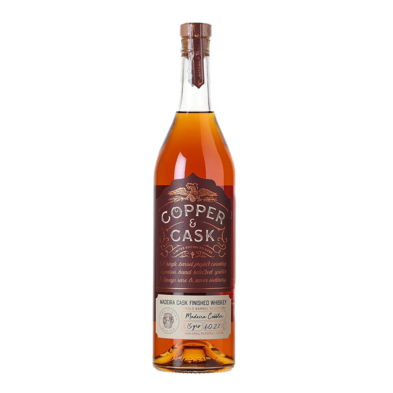 Copper & Cask Madeira Cobbler 15 Year Old, Madeira Cask, Cask #CF-16, 2005, Copper & Cask, 60.2% whisky bottle