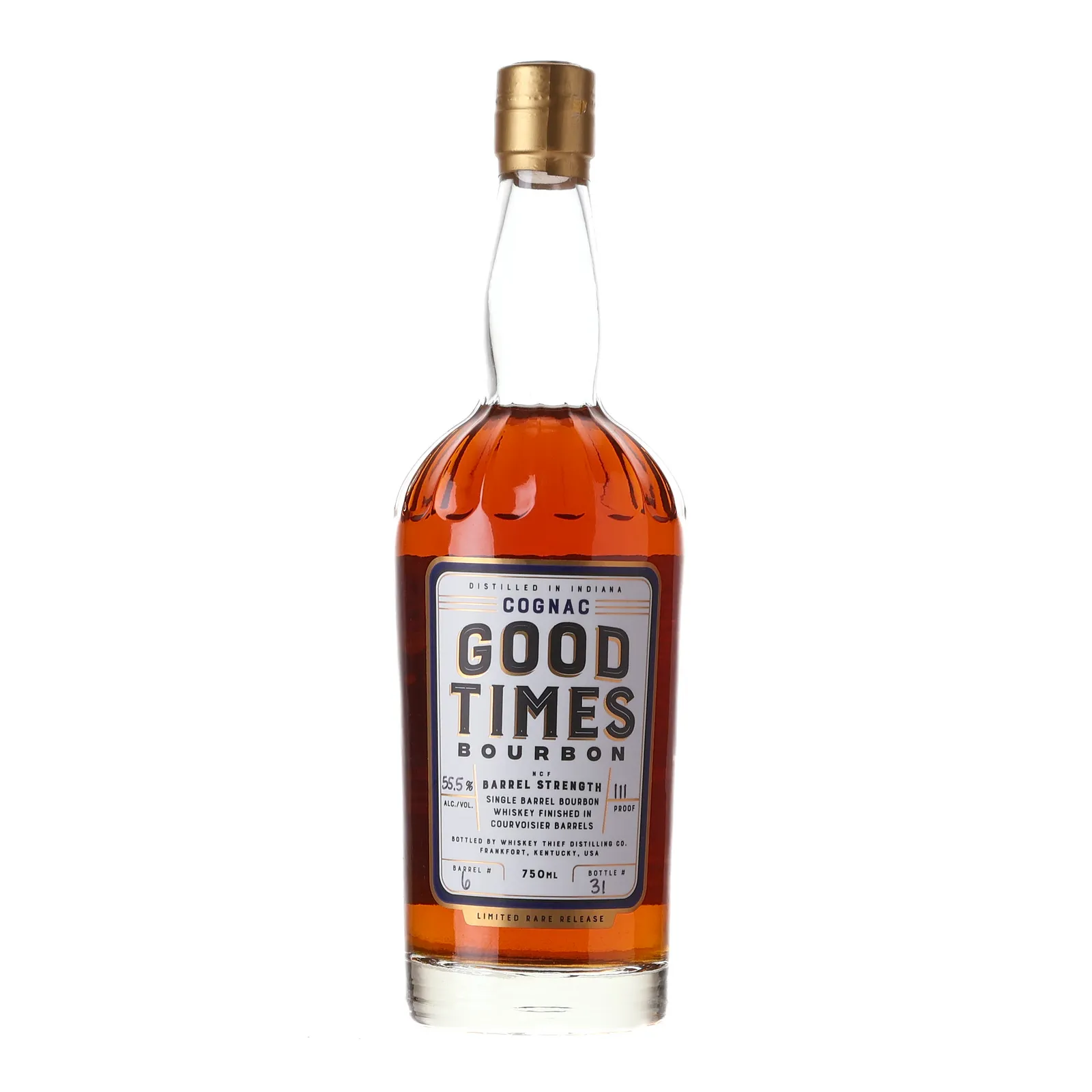 Good Times 'Cognac' Bourbon 'Good Times Girls' Private Barrel Selection 7 Year Old, Cognac Cask, Cask #6, Whiskey Thief Distilling Co., 55.5% whisky bottle
