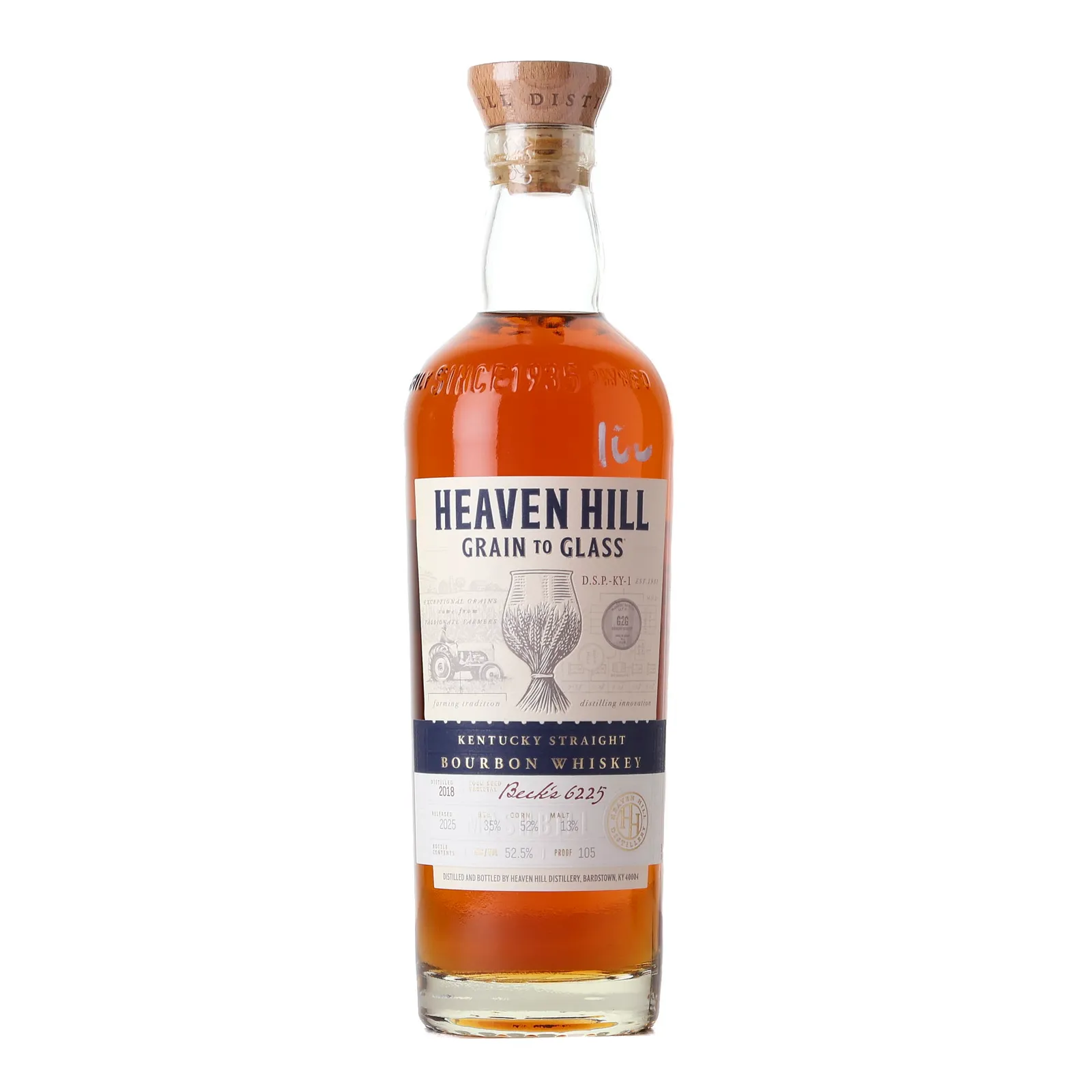 Heaven Hill Grain to Glass 6 Year Old, 2025, 52.5% whisky bottle