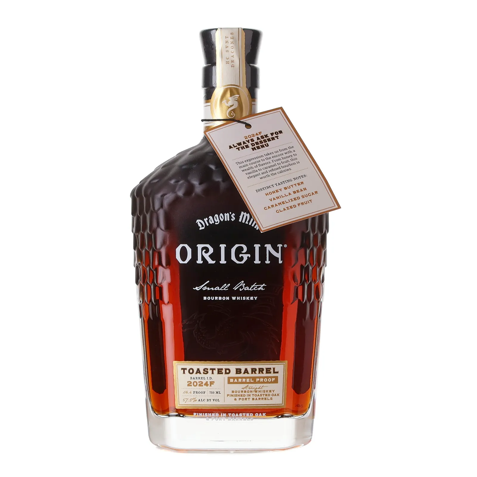 Dragon's Milk Origin Toasted Barrel 5 Year Old, Port & Toasted Oak Cask, Cask #2024F, 2024, 57.2% whisky bottle