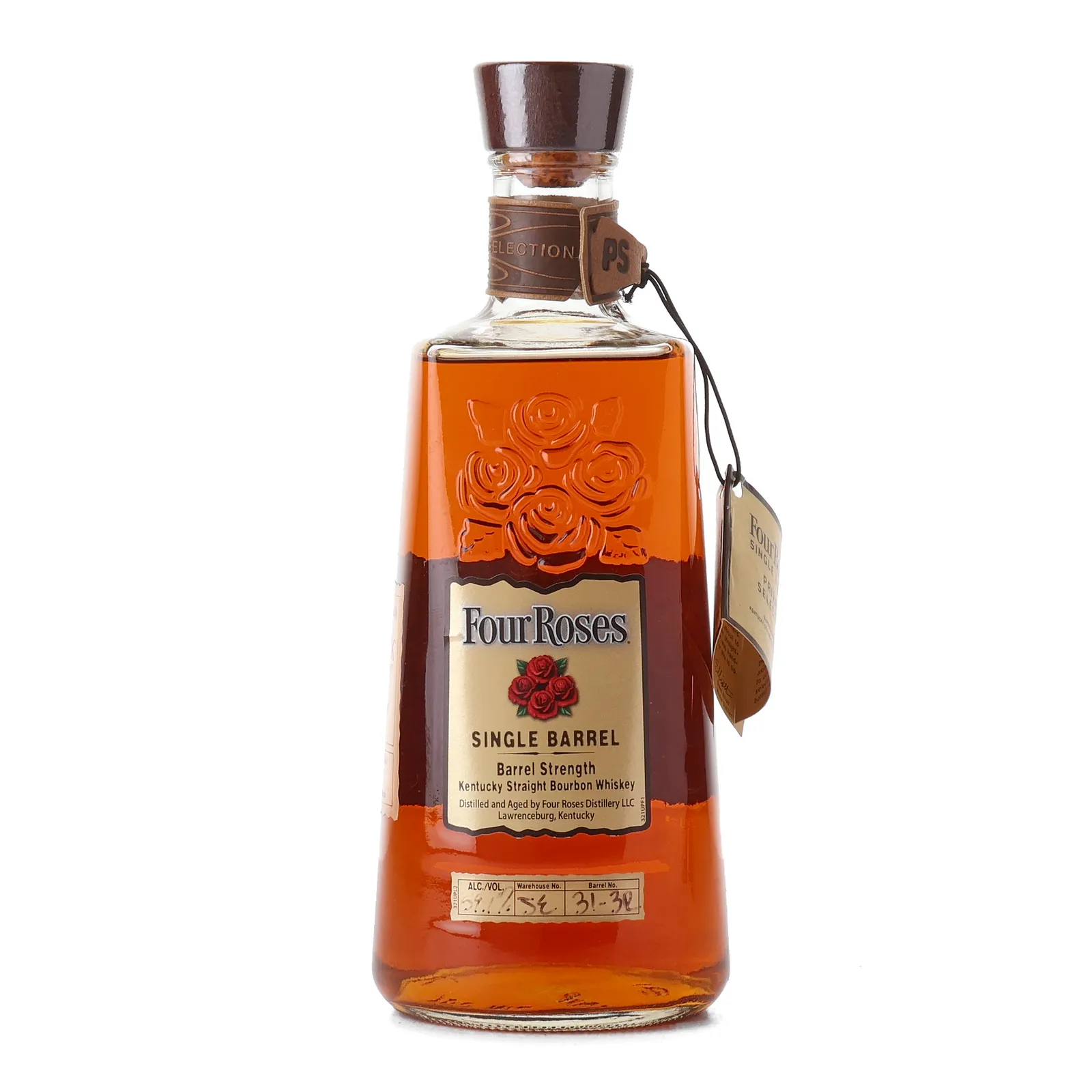 Four Roses Barrel Strength OESF 9 Year Old, New Charred Oak Cask, Cask #31-3R, Flask, 59.1% whisky bottle