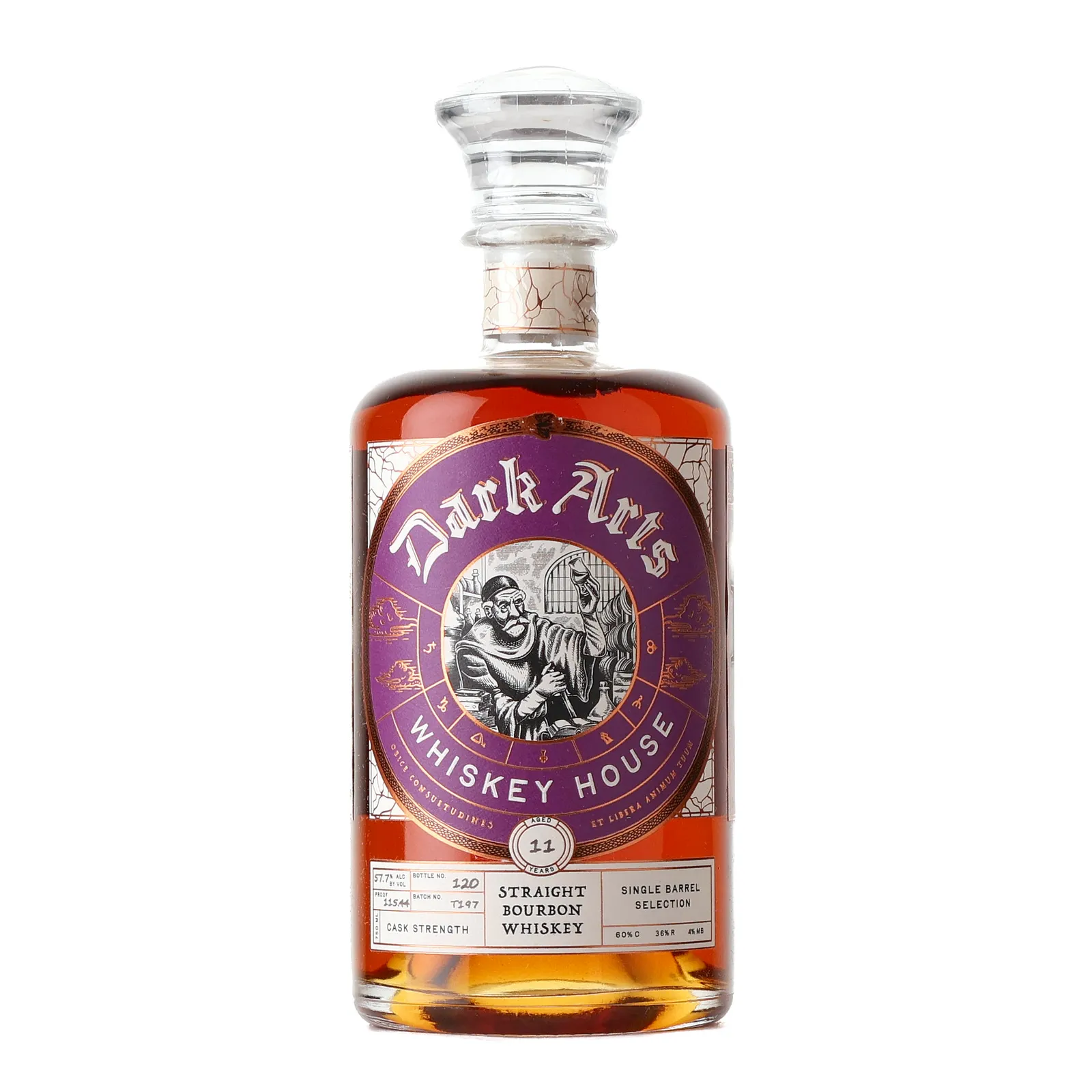 Dark Arts Cask Strength 11 Year Old, Batch No. T197, Bros Liquor, 57.7% whisky bottle