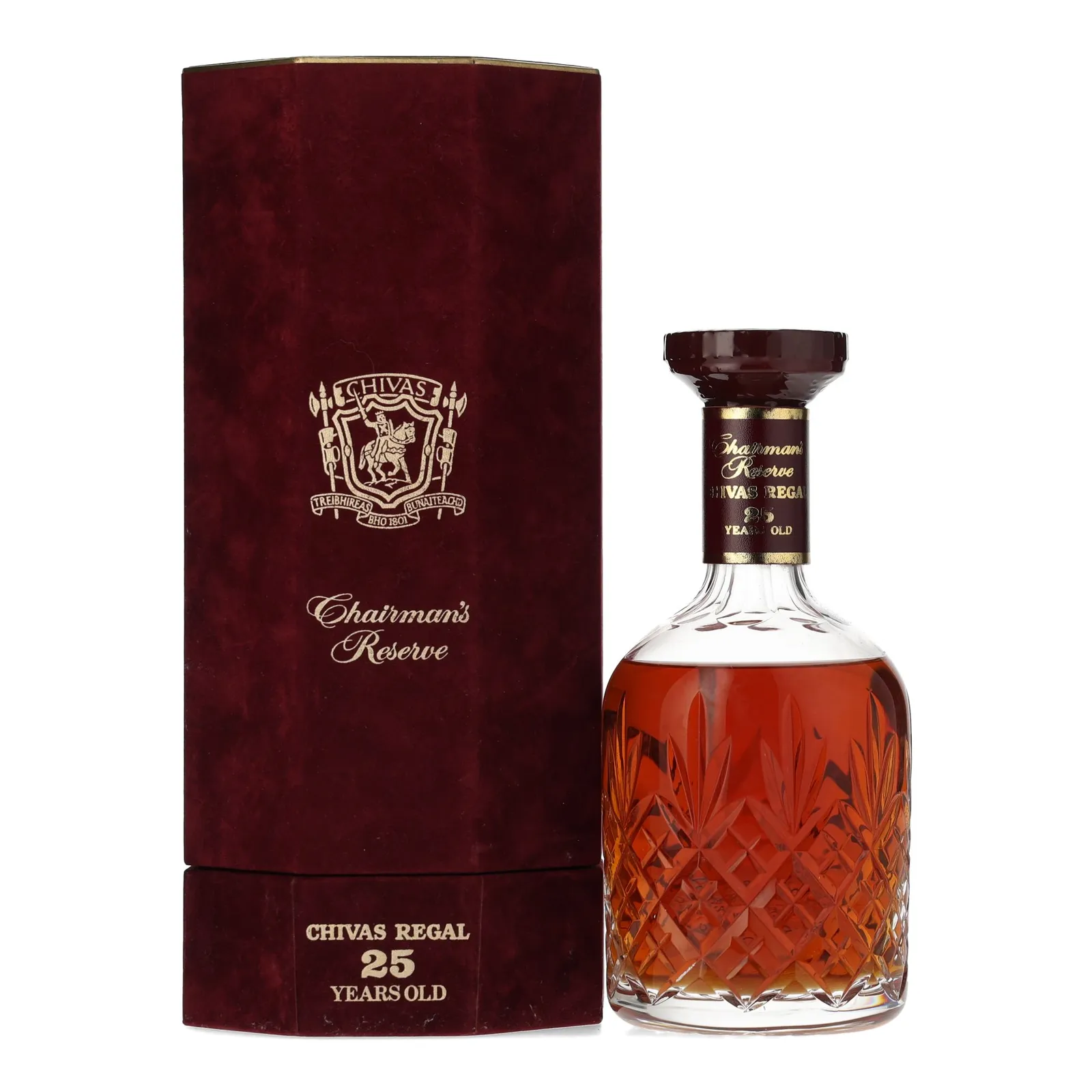Chivas Regal 25 Year Old Chairman's Reserve Blended Scotch, American & European Oak Cask, 43% whisky bottle