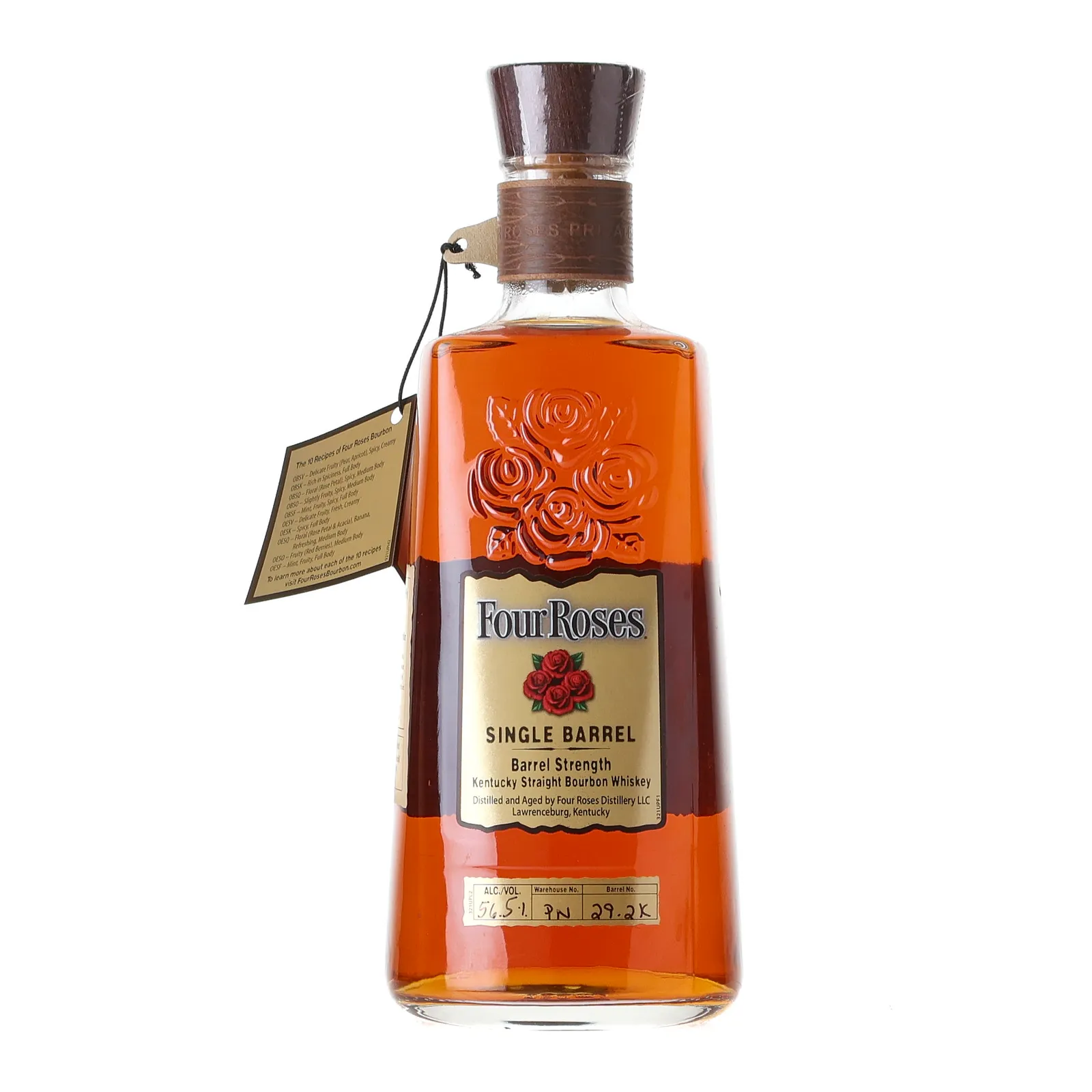 Four Roses Barrel Strength OBSO 10 Year Old, New Oak Cask, Cask #29-2K, Batch No. PN 29-2K (Tier 2), 2022, 56.5% whisky bottle