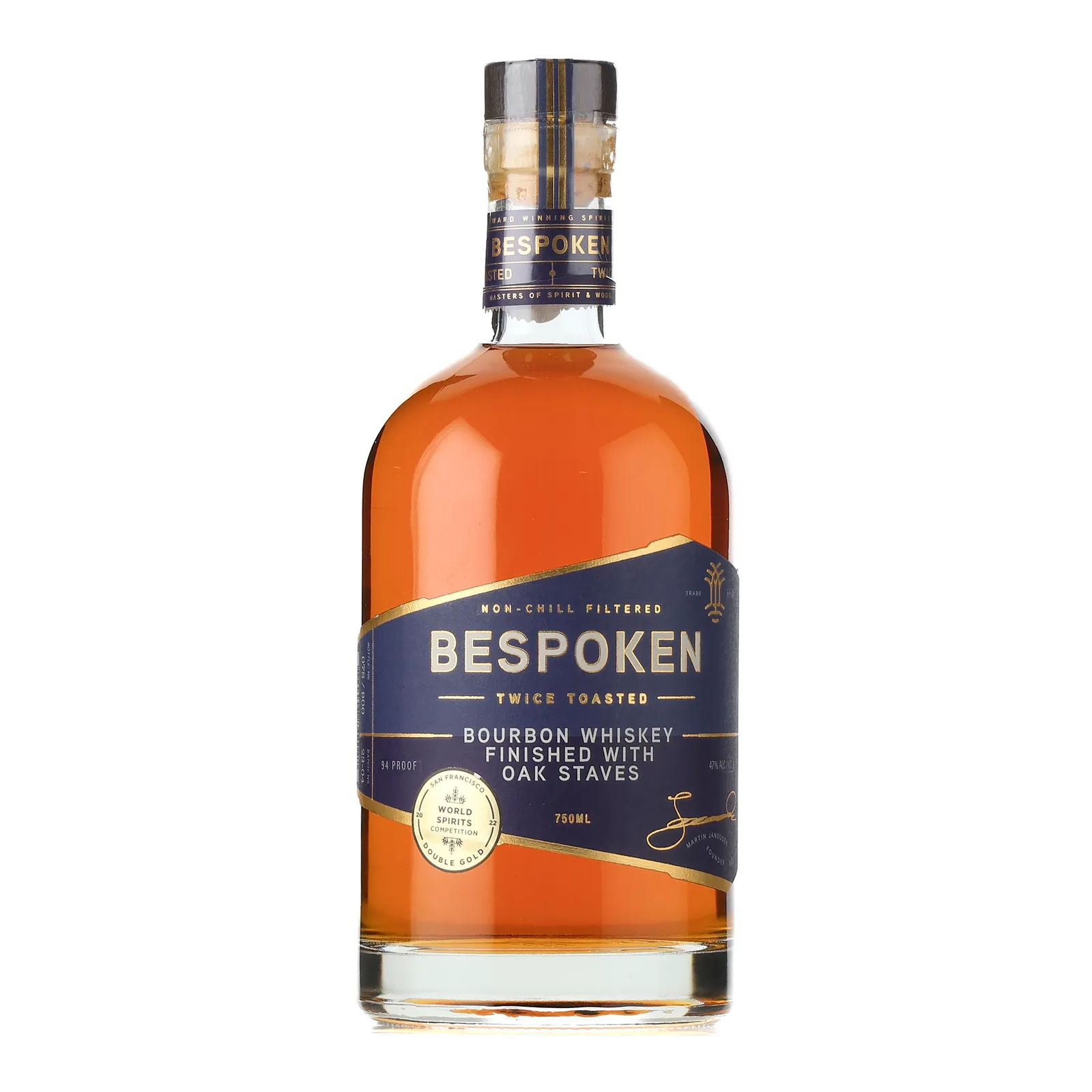 Bespoken Twice Toasted, Oak Staves Cask, Batch No. 23-04, 47% whisky bottle