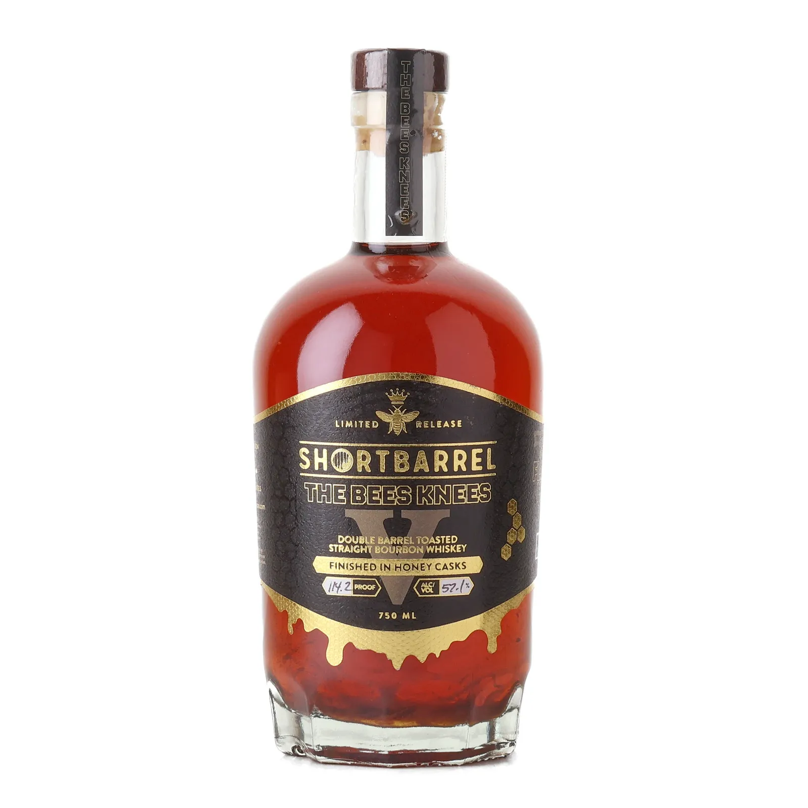 Shortbarrel The Bee's Knees V 6 Year Old, Honey & Toasted Cask, Shortbarrel, 57.1% whisky bottle