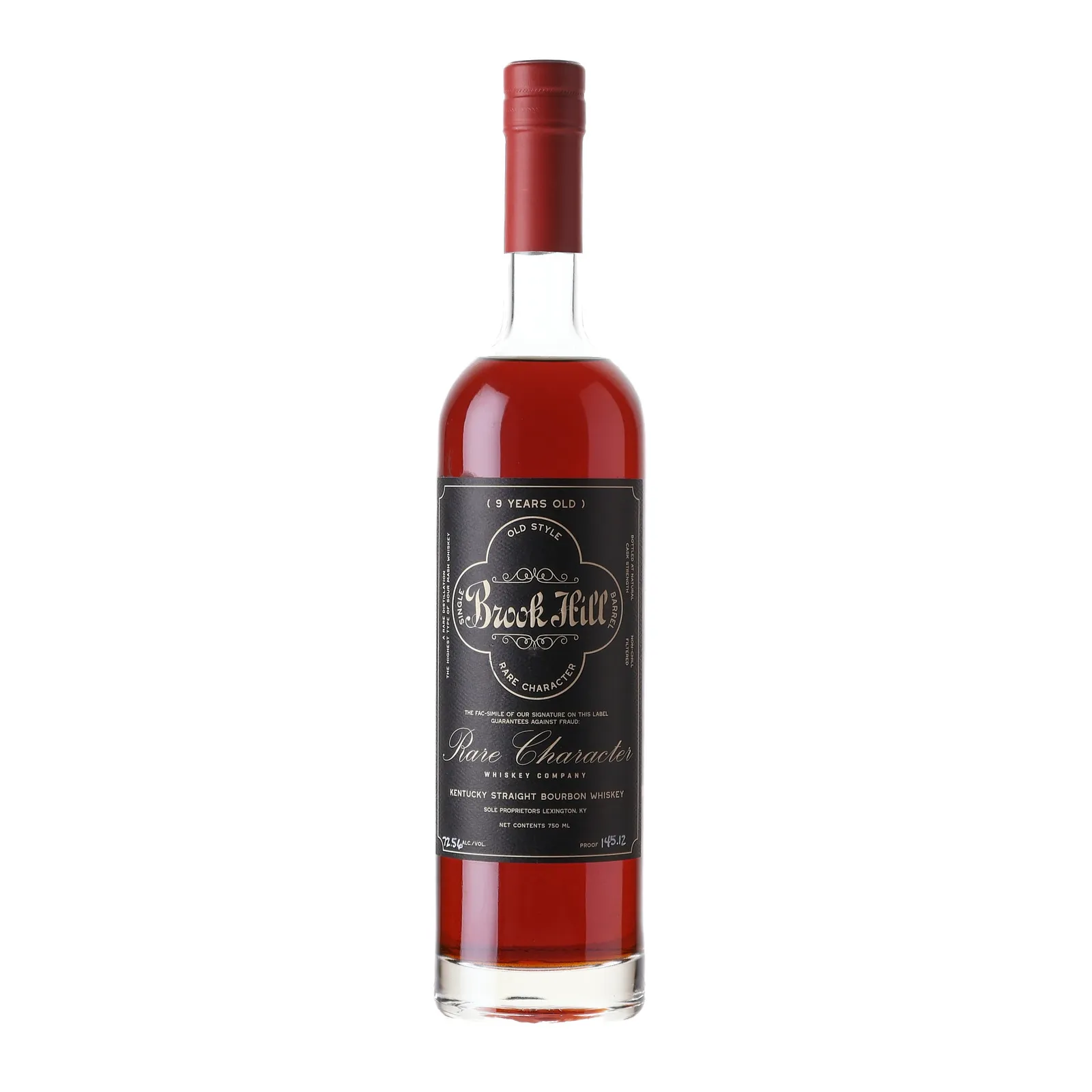 Rare Character Brook Hill 9 Year Old, Cask #G22, 72.56% whisky bottle