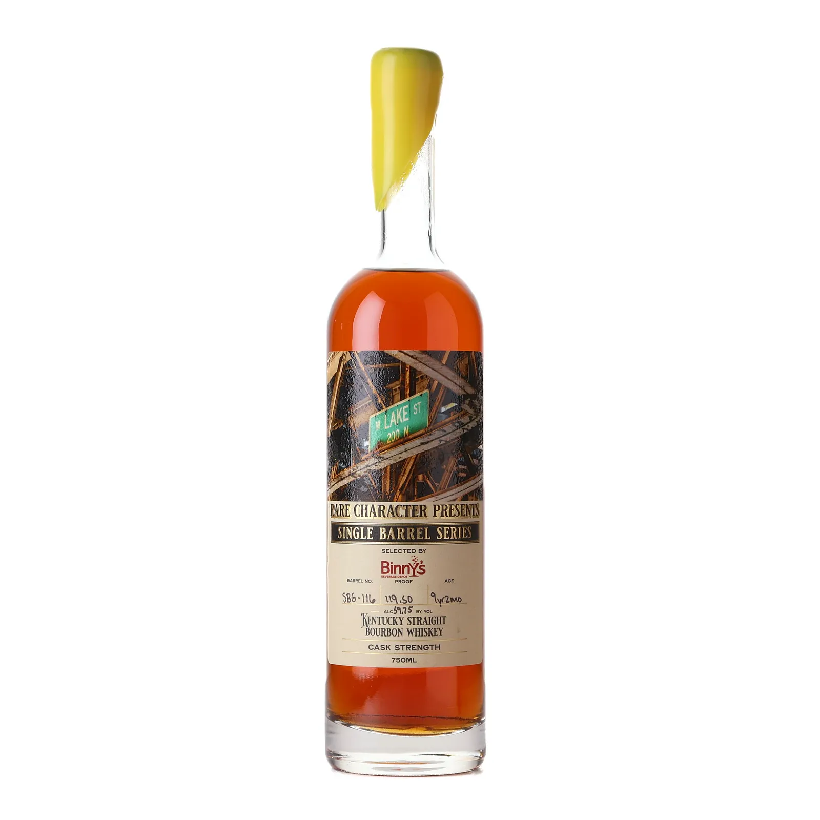 Rare Character Single Barrel Series Binny's Private Barrel Selection 9 Year Old, New Charred Oak Cask, Cask #SBG-116, Rare Character, 59.8% whisky bottle