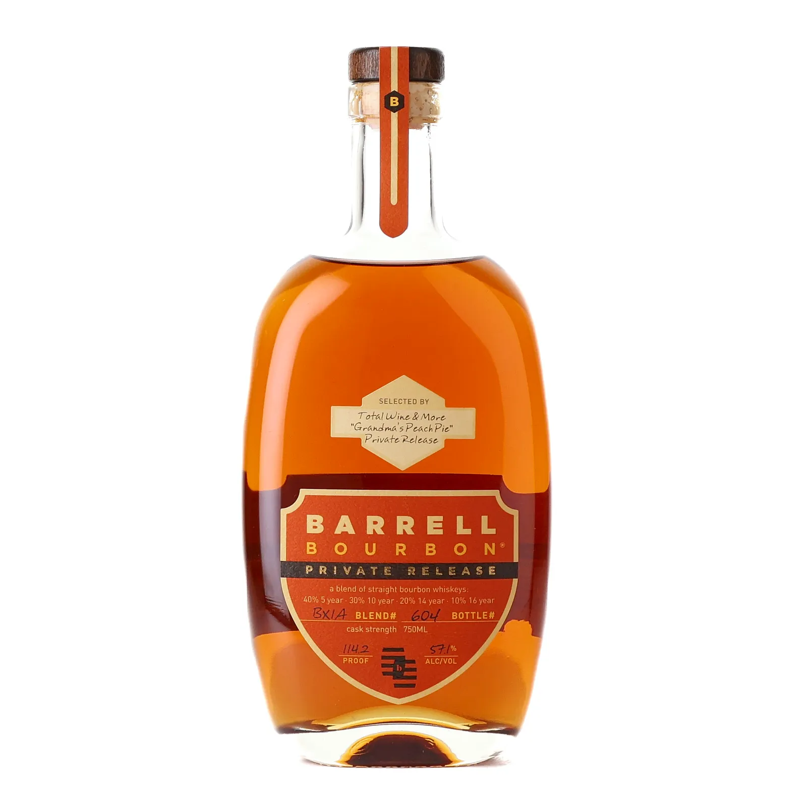 Barrell Craft Spirits Private Release Bourbon 5 Year Old, Bourbon Cask, BX1A, 2021, 57.1% whisky bottle
