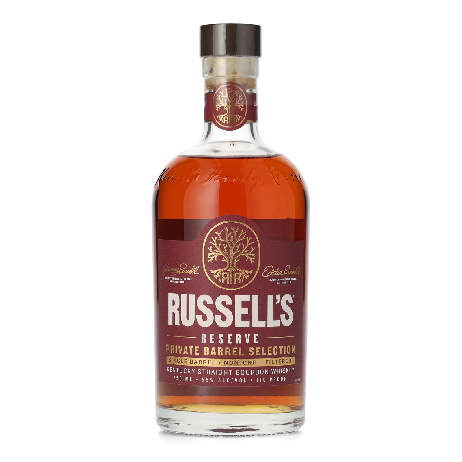 Russell's Reserve Private Barrel Selection 9 Year Old, New Charred Oak Cask, Cask #26-0114, 2026, 55% whisky bottle