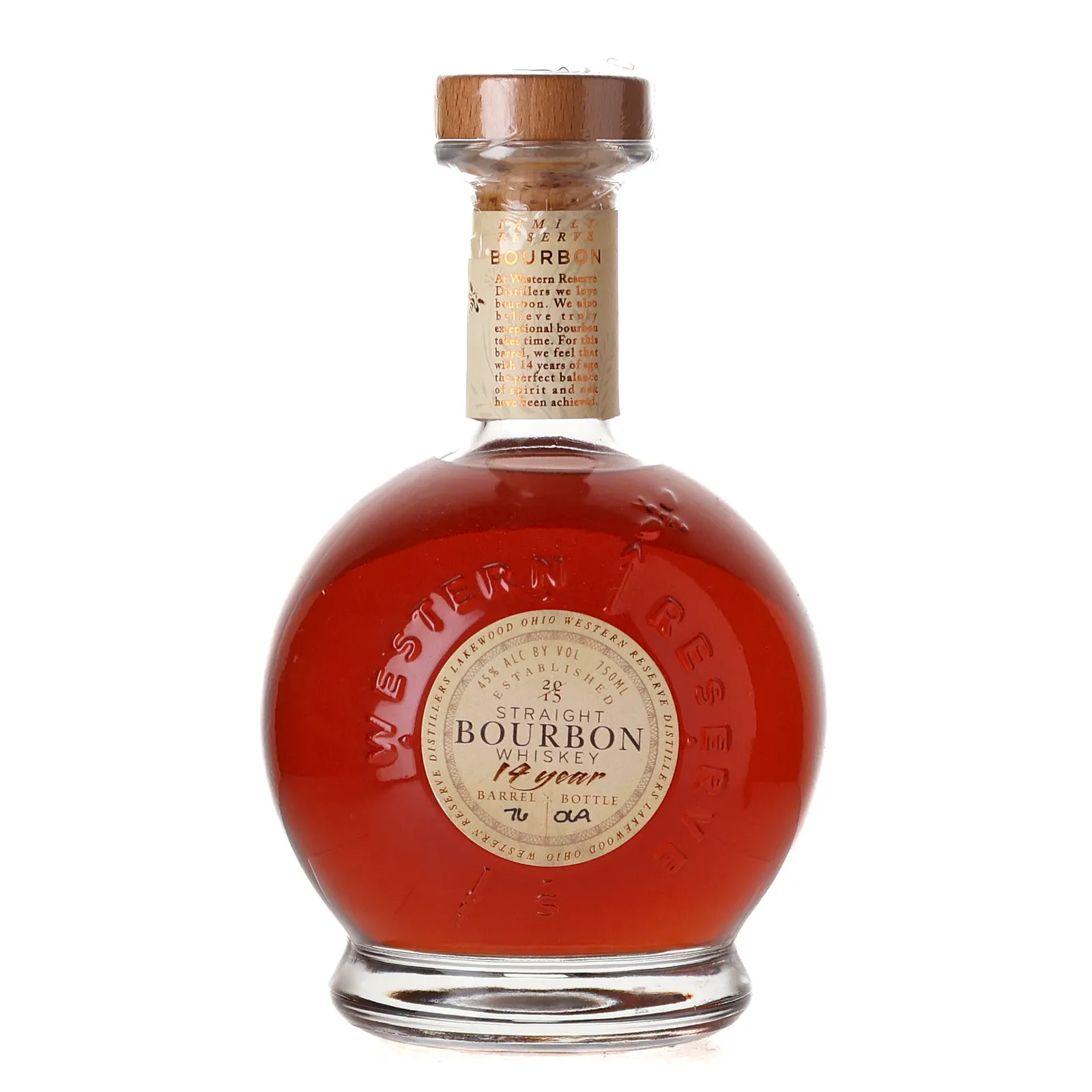 Western Reserve Family Reserve 14 Year Old, 45% whisky bottle