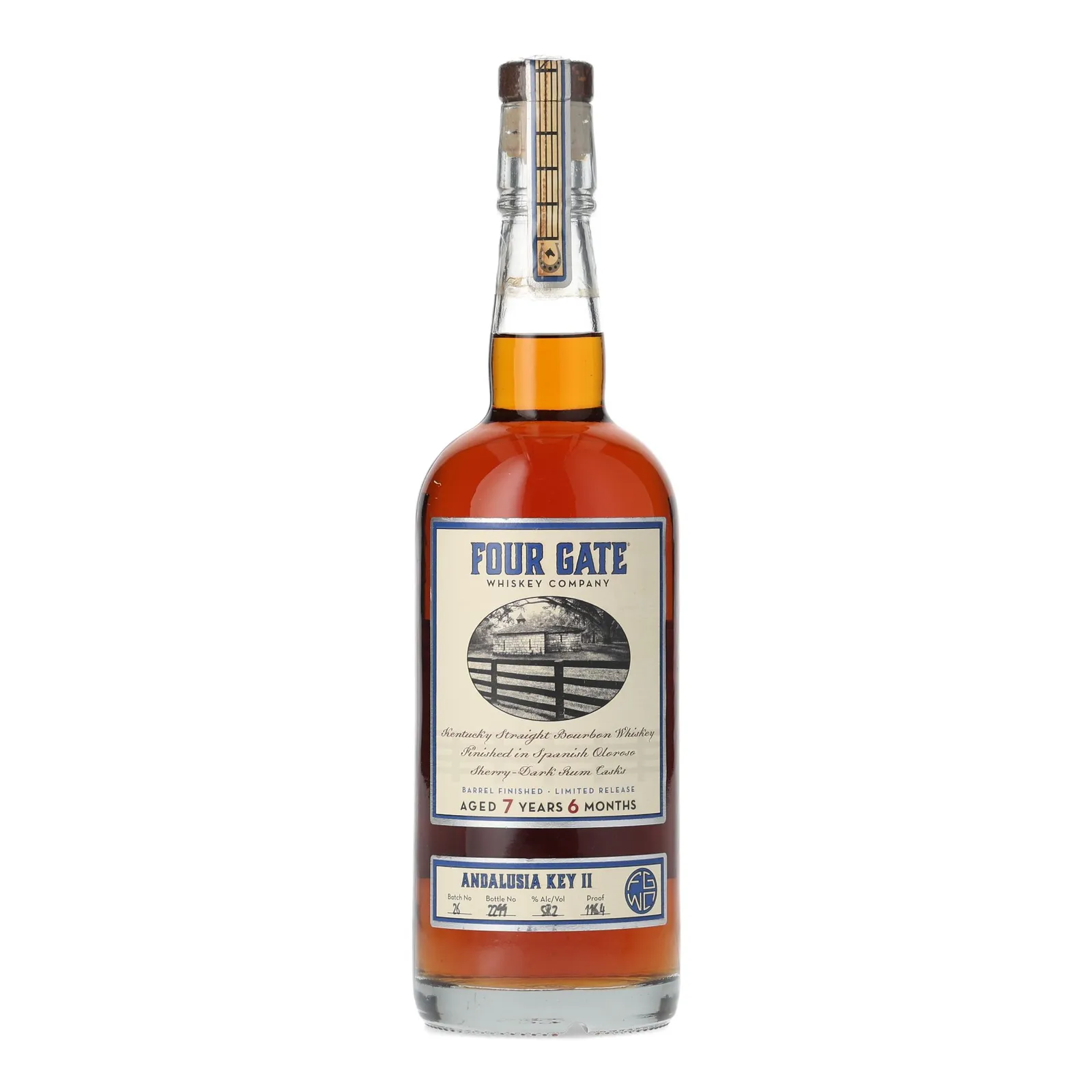 Four Gate Andalusia Key II 7 Year Old, Rum & Sherry Cask, Batch No. 26, 58.2% whisky bottle