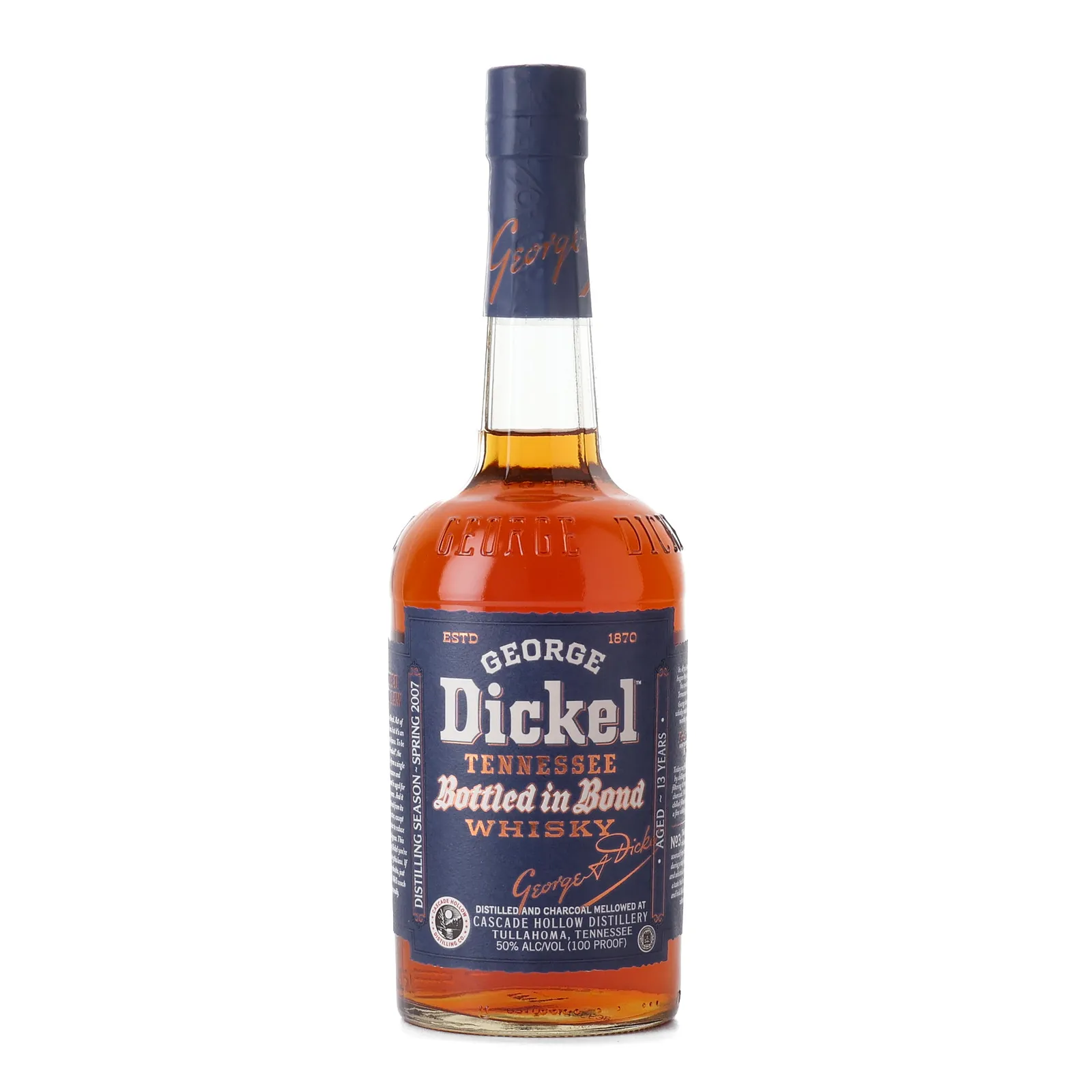 George Dickel Bottled in Bond 13 Year Old, 2021, 50% whisky bottle