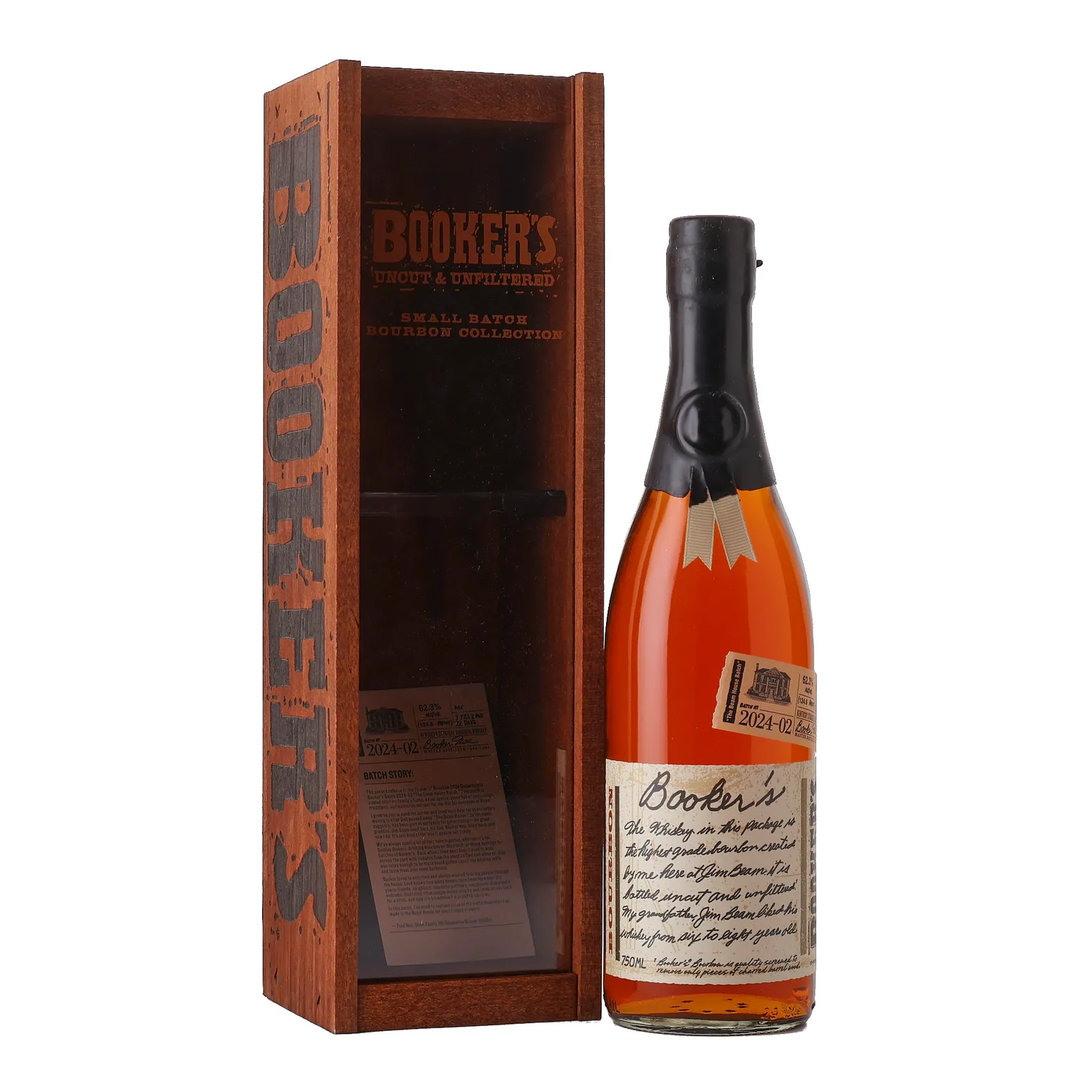Booker's Small Batch No. Bourbon 7 Year Old, Batch No. 2024-02, 2024, 62.3% whisky bottle