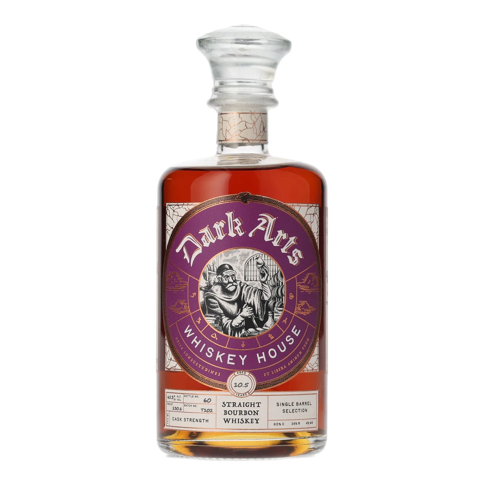 Dark Arts 10 Year Old, Batch No. T102, 65.3% whisky bottle