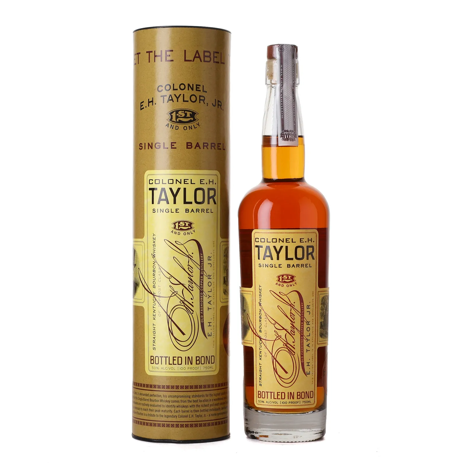 Colonel E.H. Taylor Single Barrel Paddock Private Barrel Selection, 50% whisky bottle