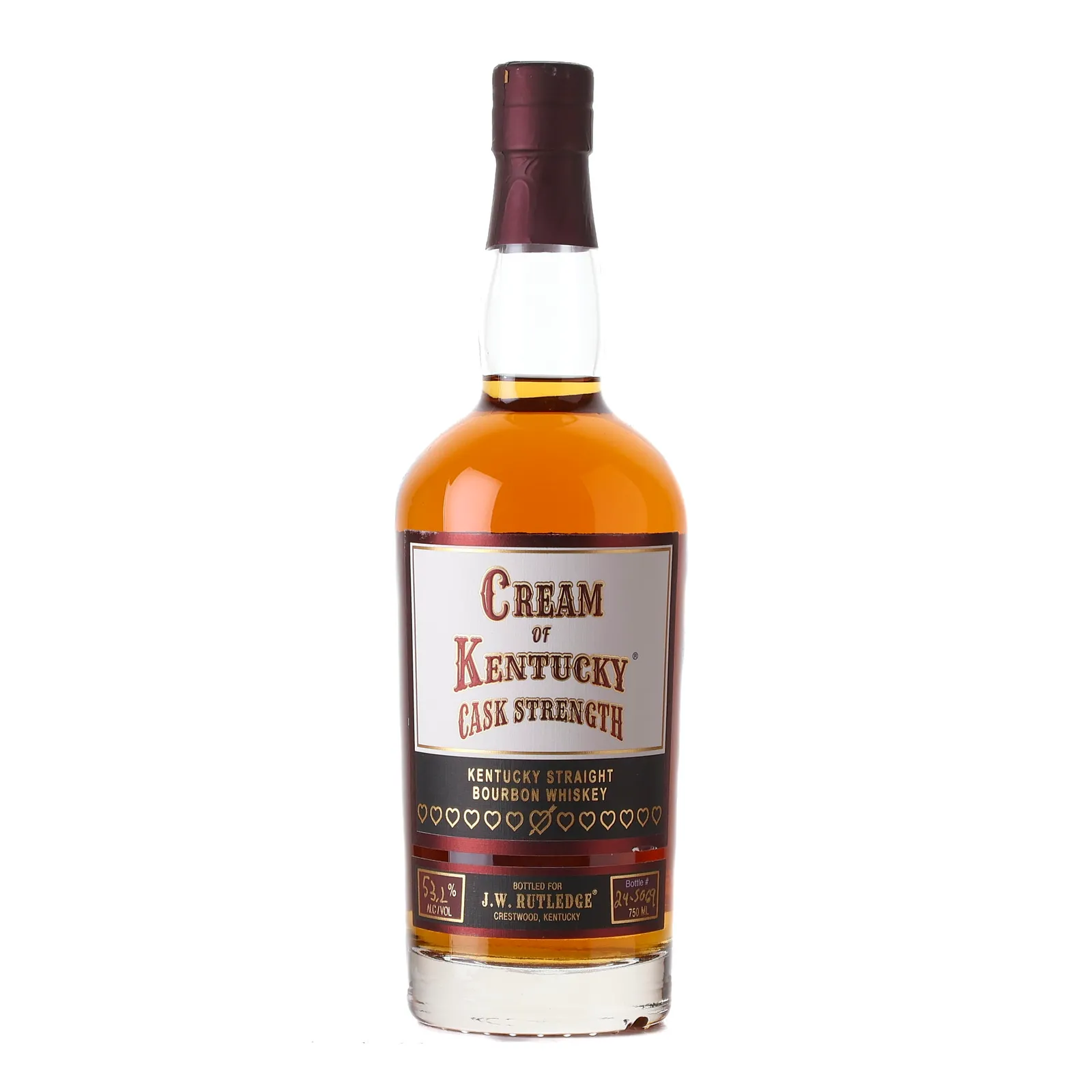 Cream of Kentucky Cask Strength Bourbon, 2024, 53.2% whisky bottle
