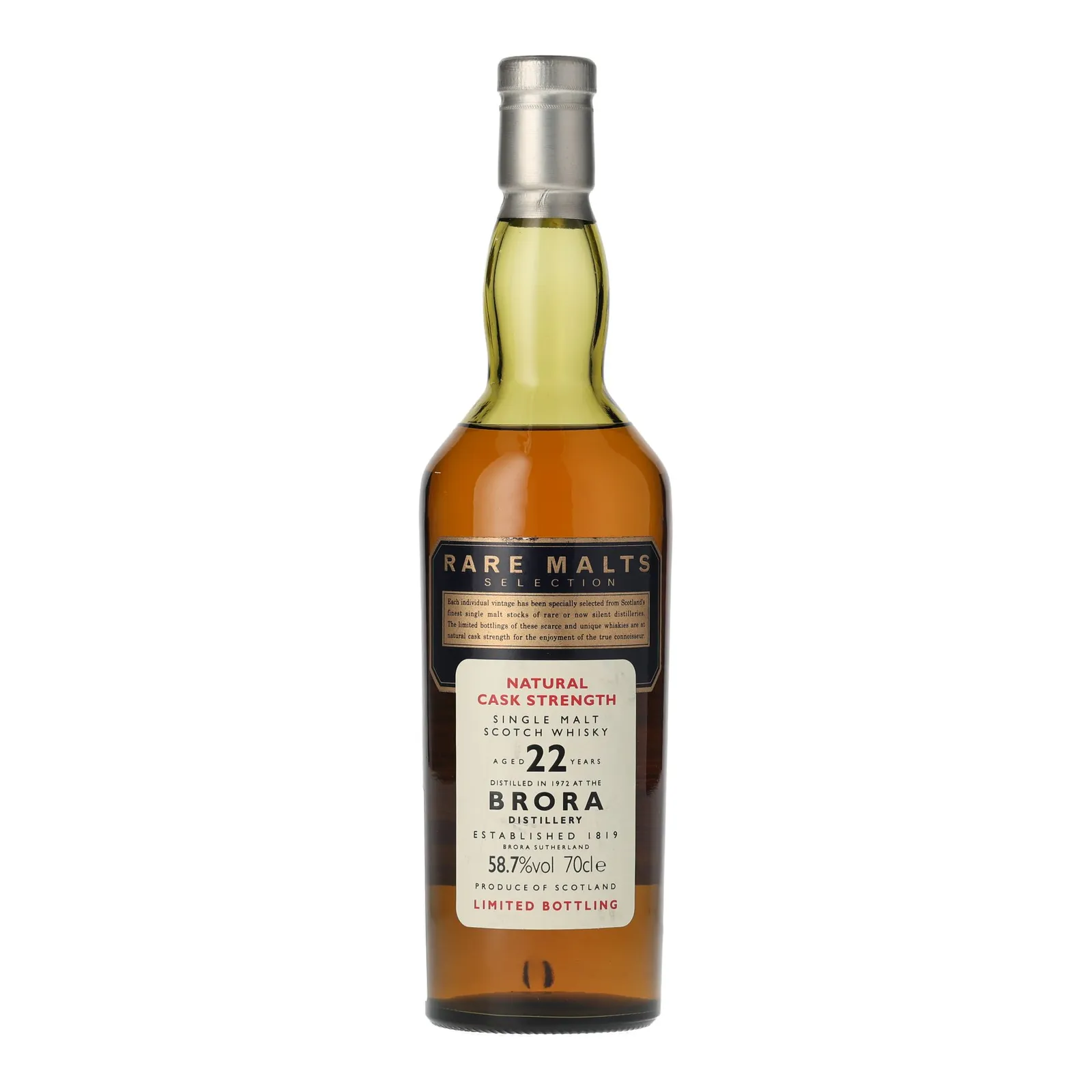 Brora Rare Malts Selection 22 Year Old, 1995, 58.7% whisky bottle