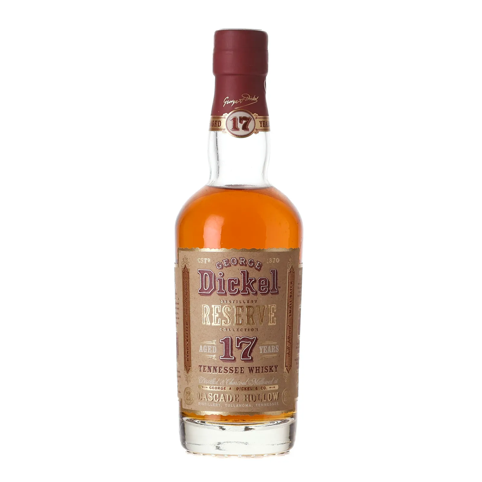 George Dickel Reserve Collection 17 Year Old, 43.5% whisky bottle