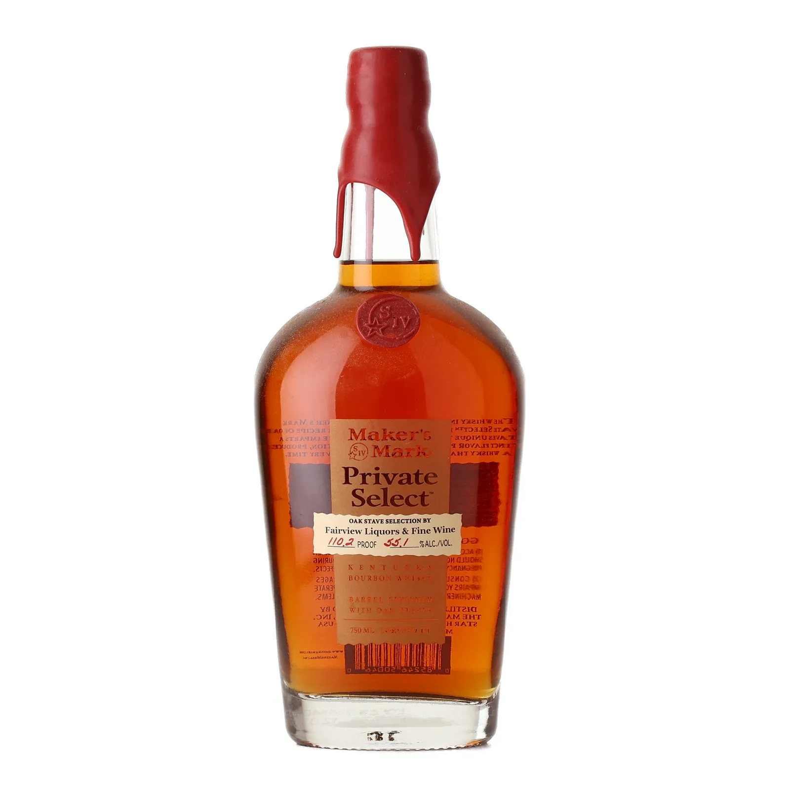 Maker's Mark Private Select 'Fairview Liquors & Fine Wine' Private Barrel Selection, Oak Cask, 55.1% whisky bottle