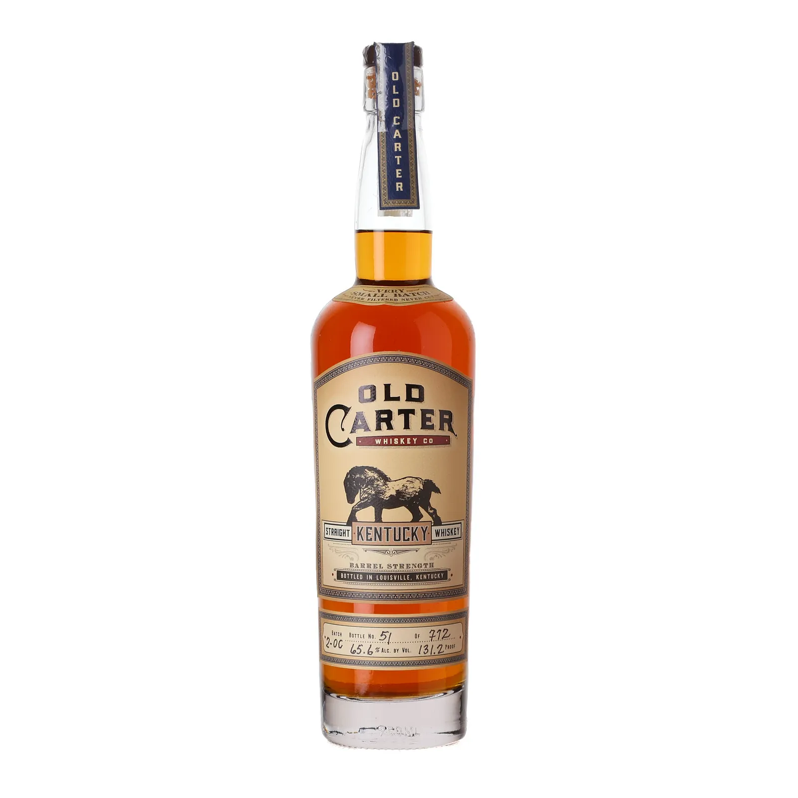 Old Carter Very Small Batch No. Straight Kentucky Whiskey, Batch No. 2-OC, 2022, 65.6% whisky bottle