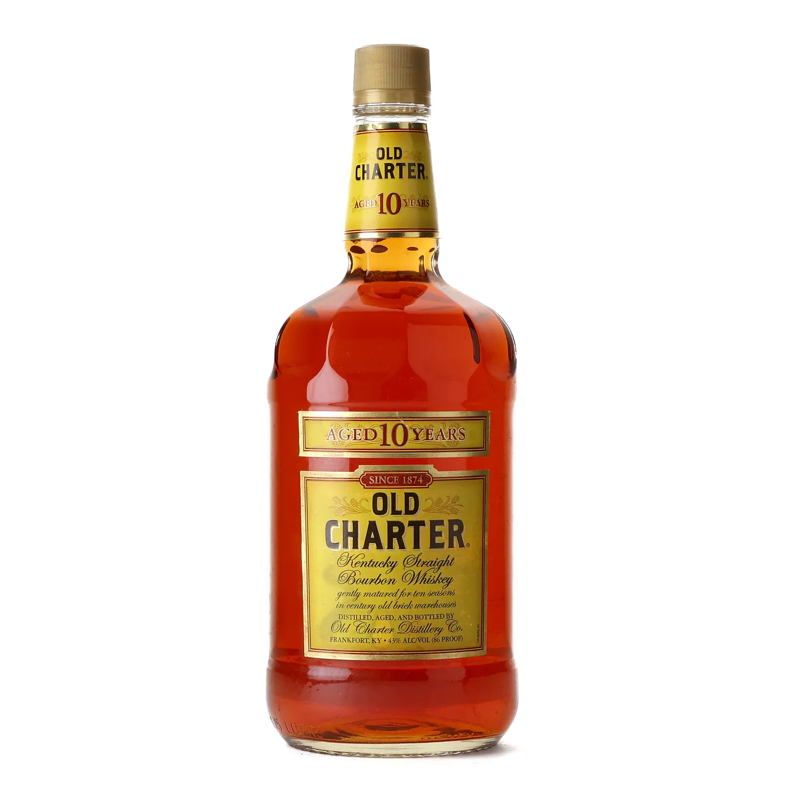 Old Charter 10 Year Old, 43%, 1.75L whisky bottle