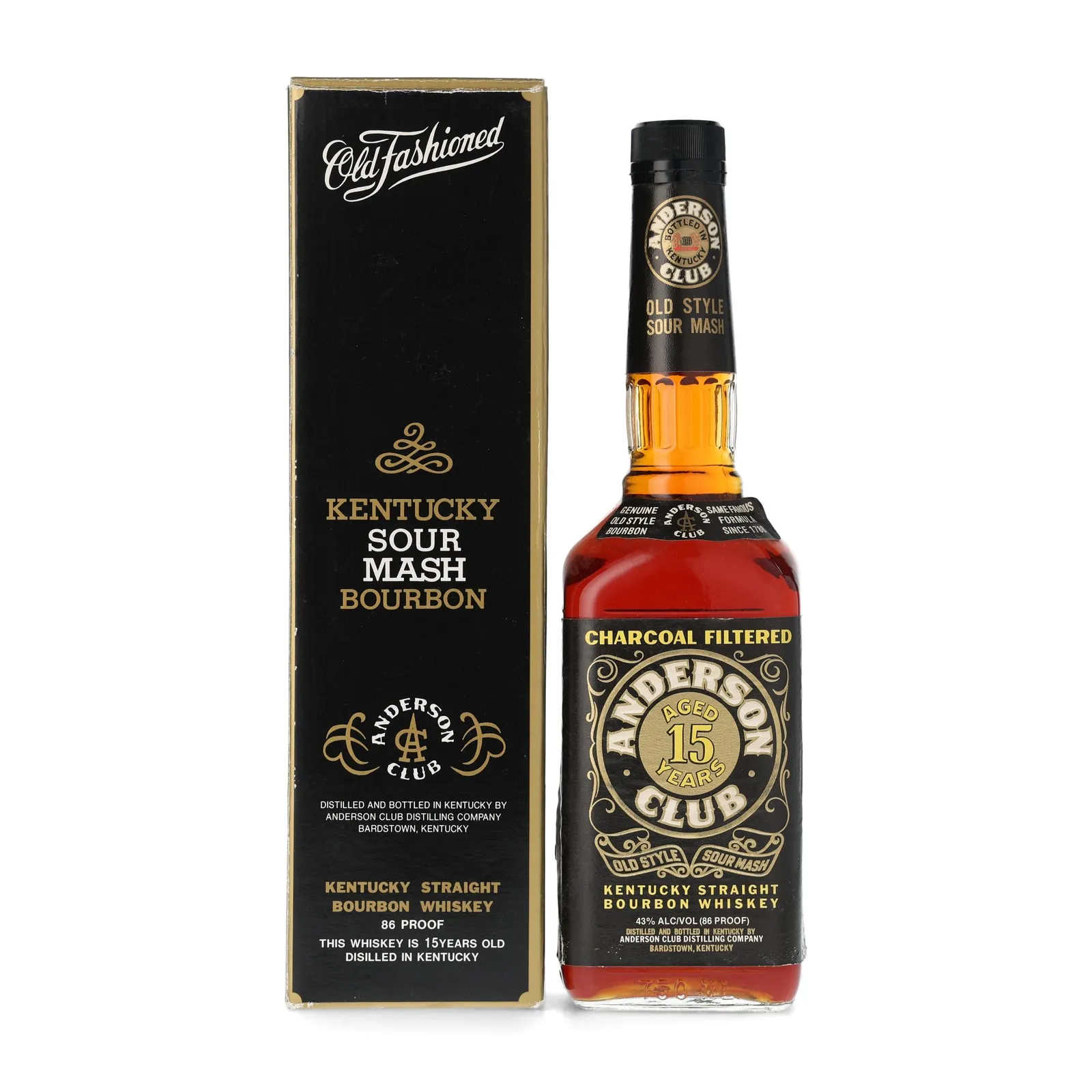 Anderson Club 15 Year Old, 1996, 43% whisky bottle