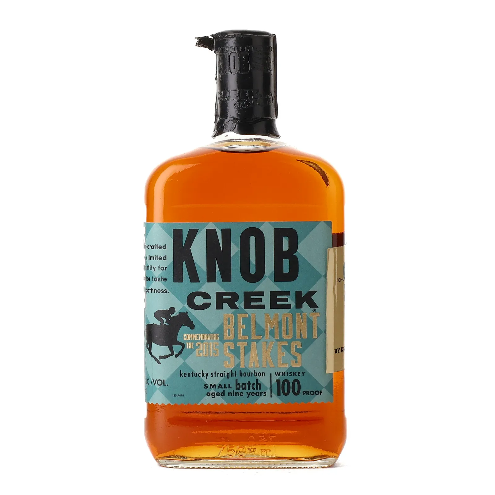 Knob Creek 2015 Belmont Stakes 9 Year Old, 2015, 50% whisky bottle