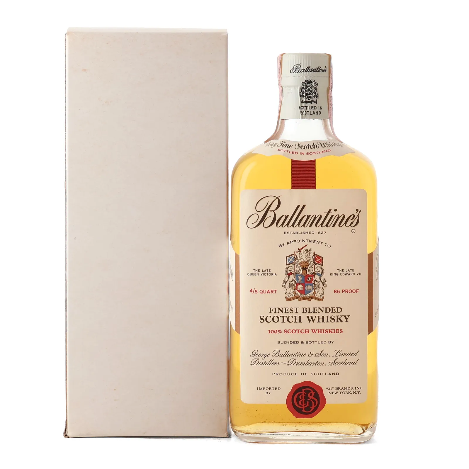 Ballantine's Finest, 43%, 75.7cl whisky bottle
