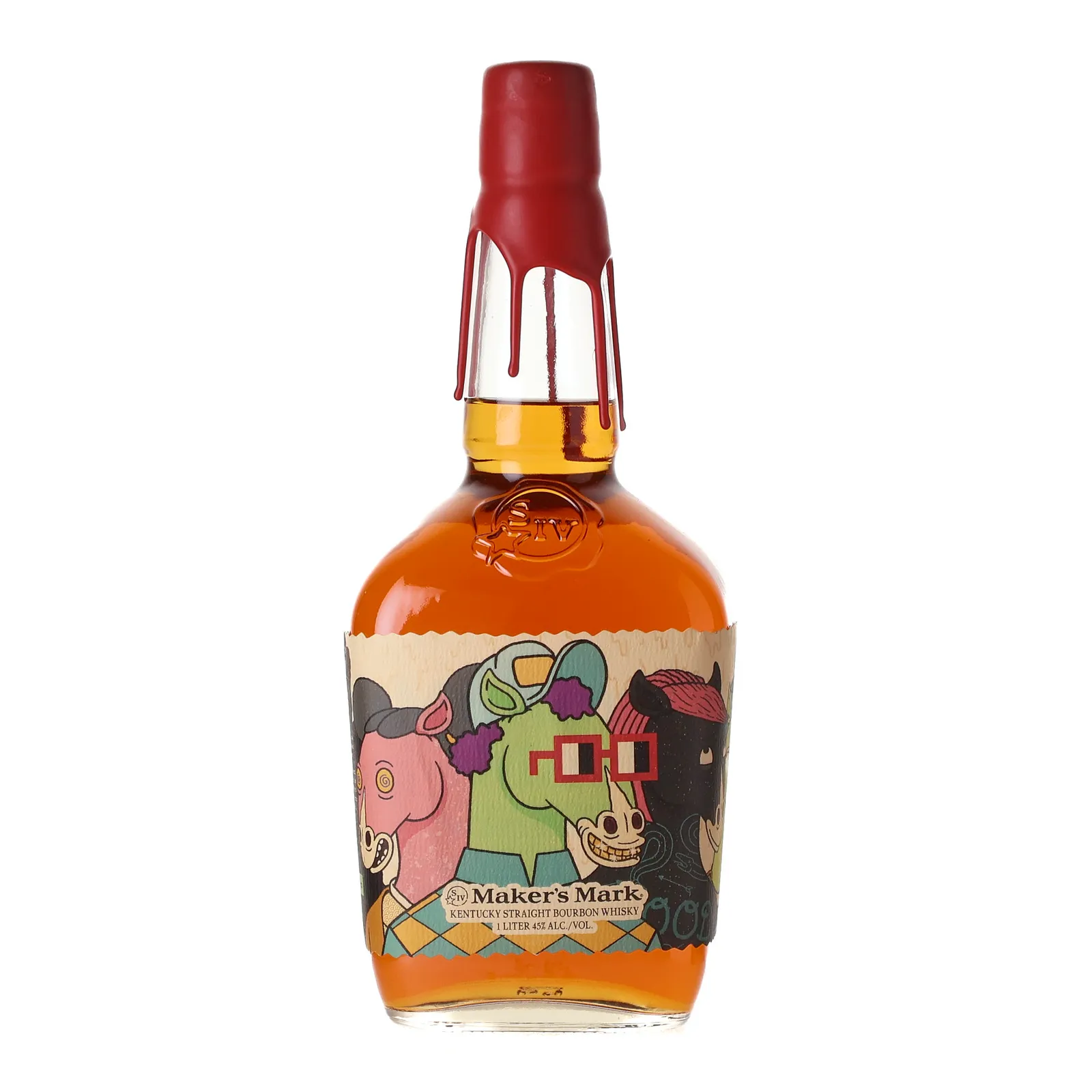 Maker's Mark Party Horses NFT Pre-Game Edition 2, 2022, 45% whisky bottle