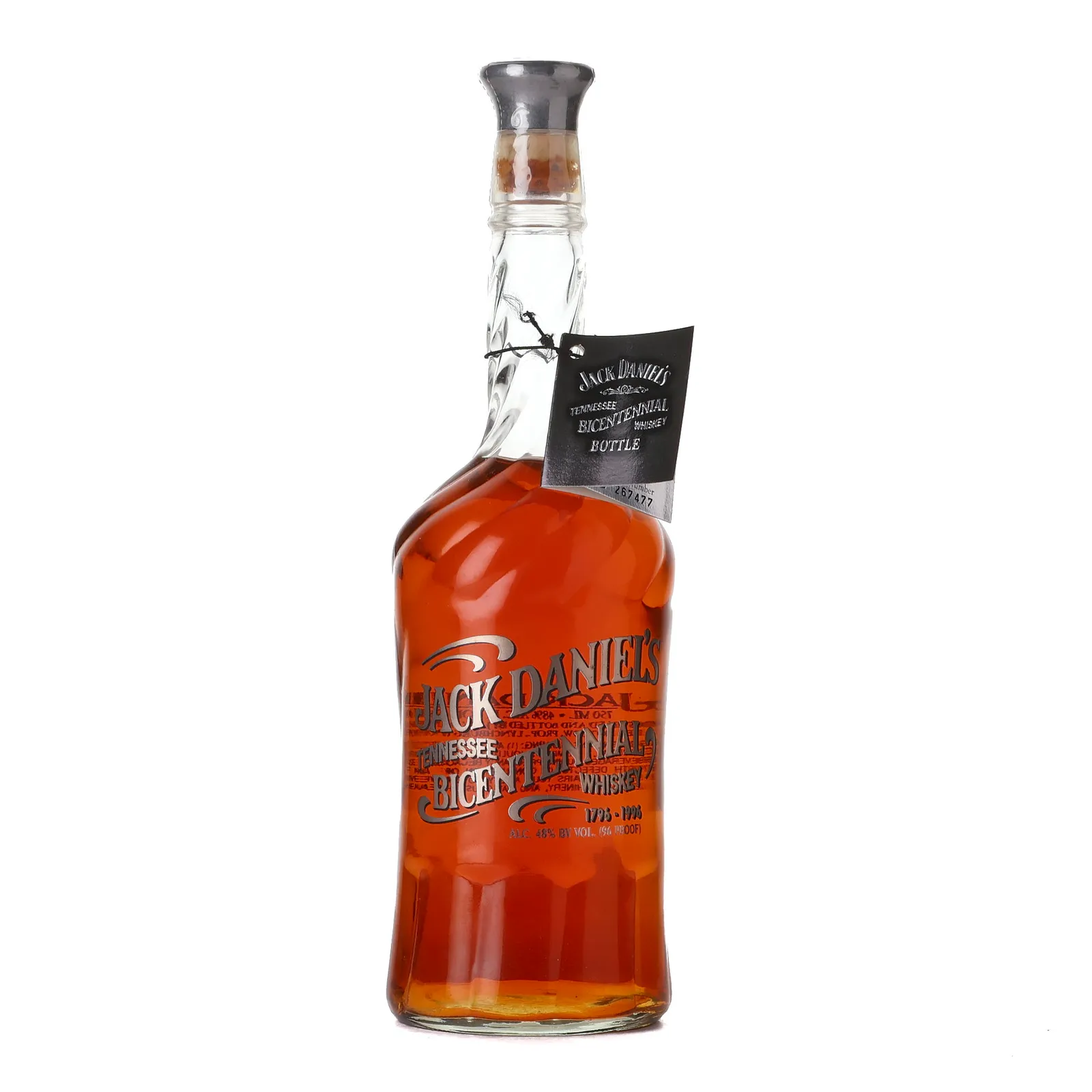 Jack Daniel's Bicentennial Tennessee Whiskey (1796-1996), American Oak Cask, 1996, 48% whisky bottle