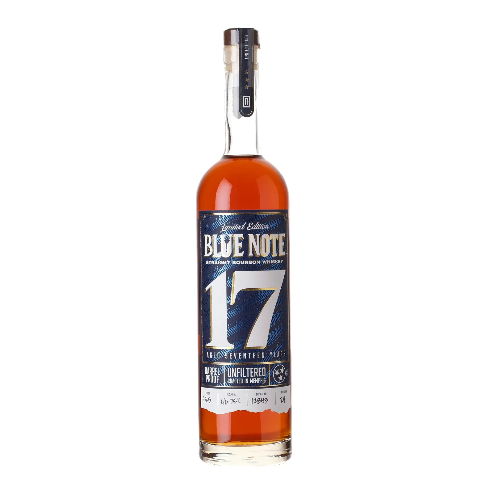 Blue Note 'Dads Drinking Bourbon' Private Barrel Selection 17 Year Old, New Charred Oak Cask, Cask #12049, 46.8% whisky bottle