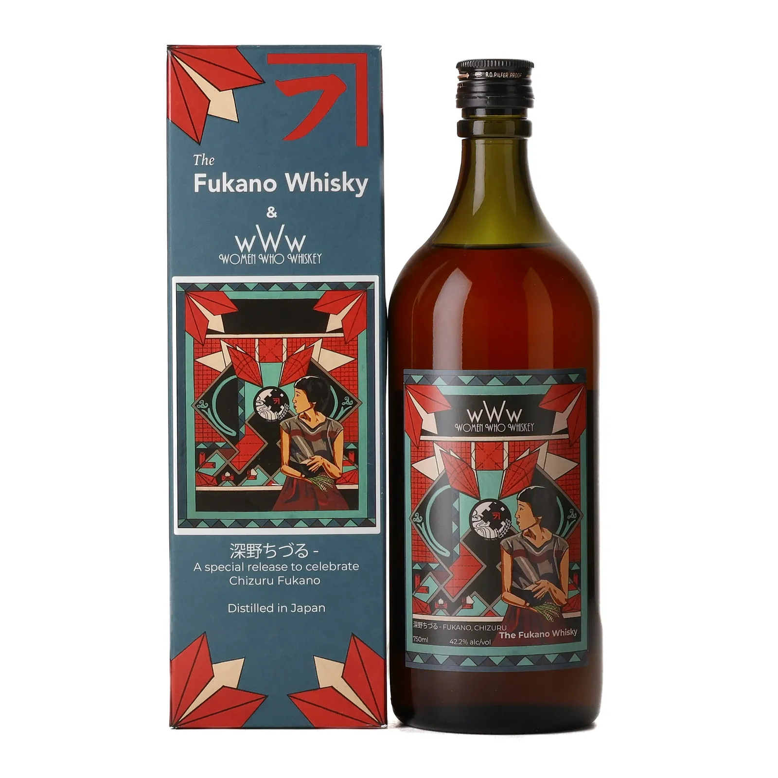Fukano Chizuru Fukano Edition, Oak, Manzanilla Sherry & Red Wine Cask, 42.2% whisky bottle