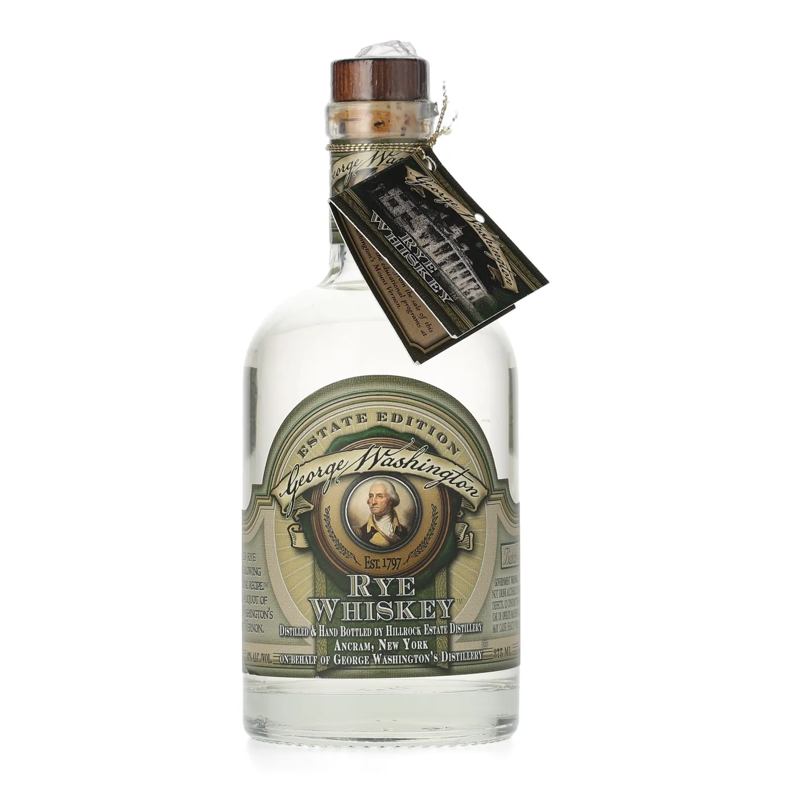 George Washington Estate Edition Rye Whiskey Batch No. 1, 2013, 43% whisky bottle